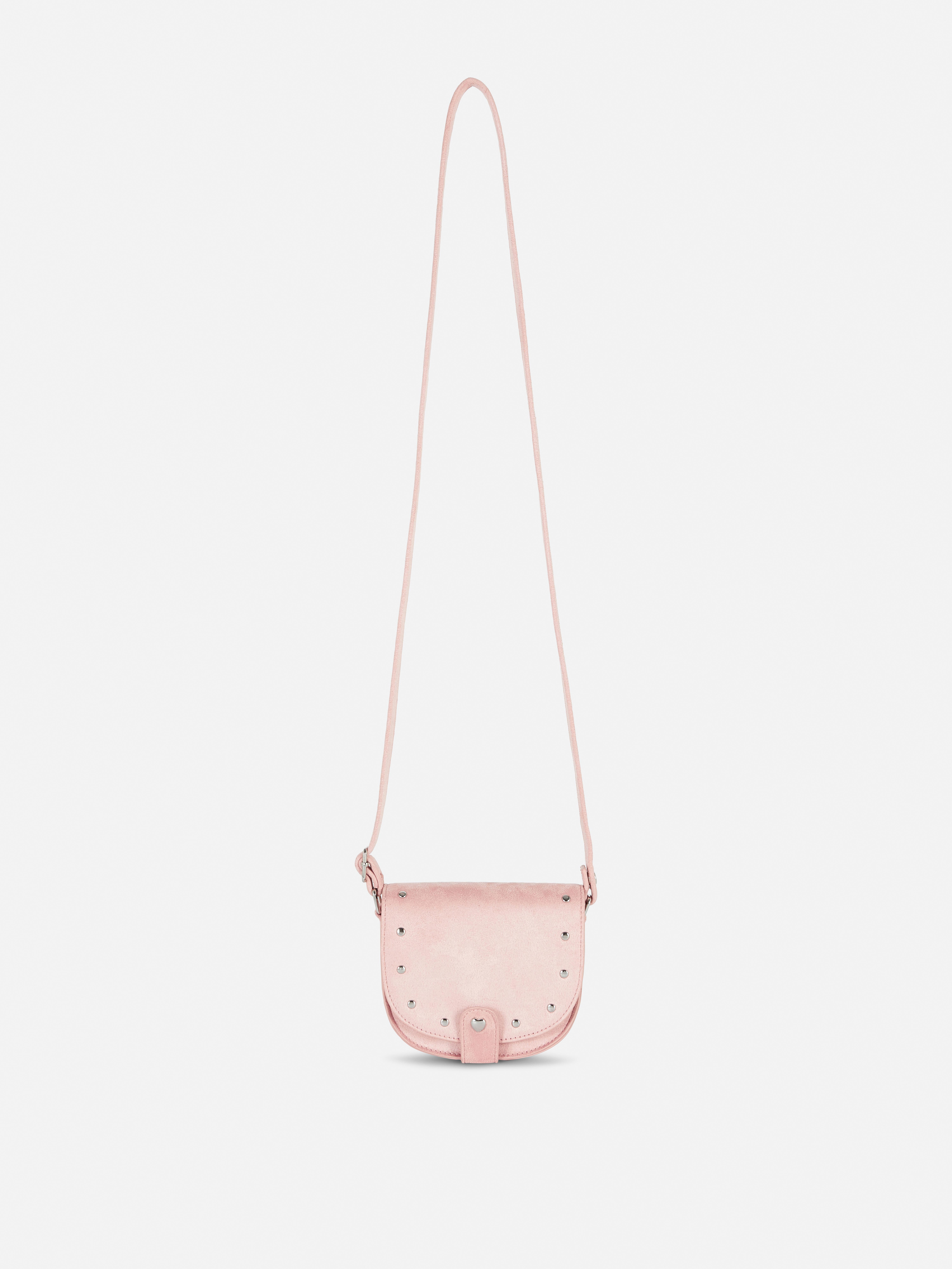 Studded Saddle Crossbody Bag