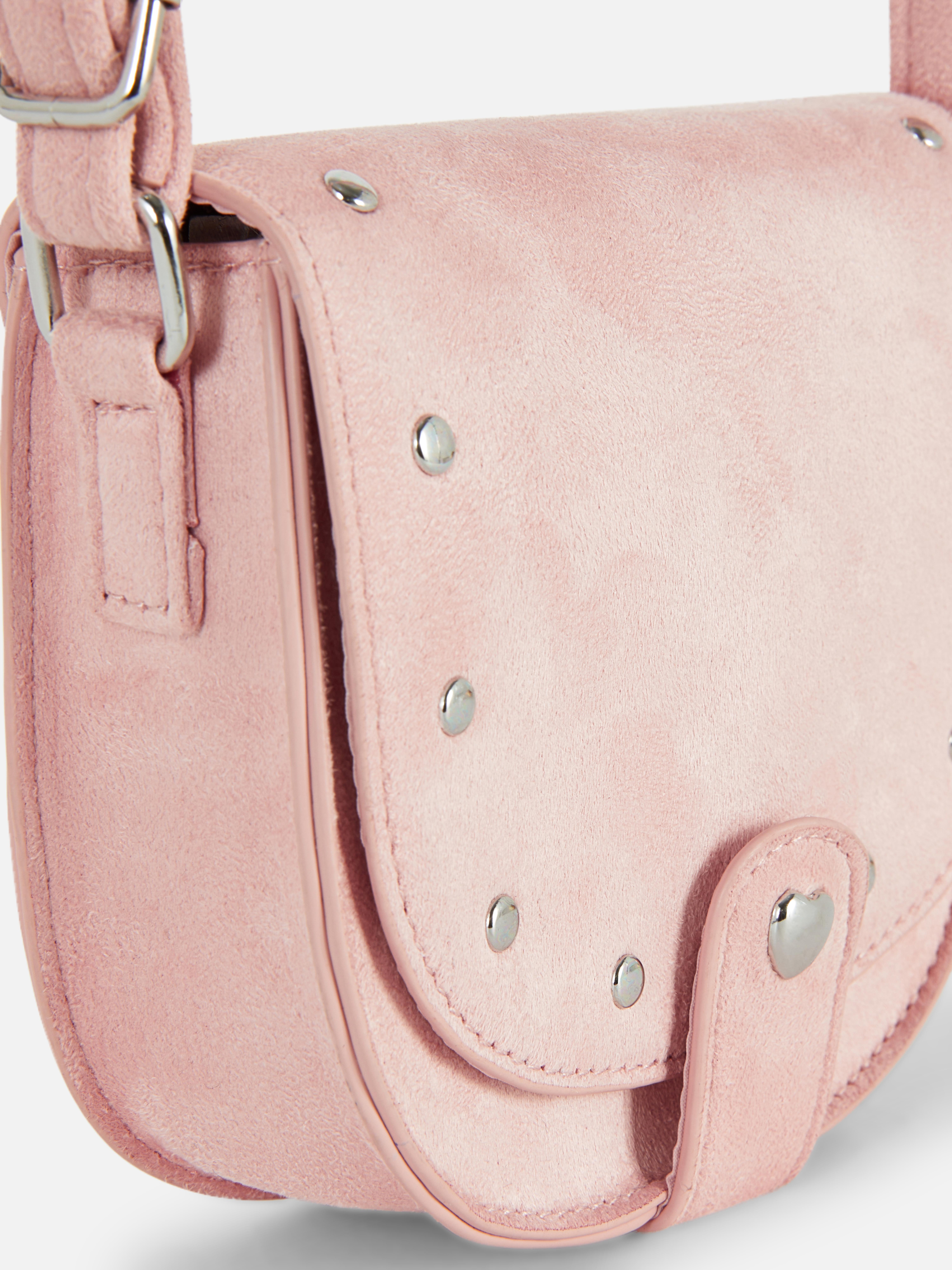 Studded Saddle Crossbody Bag