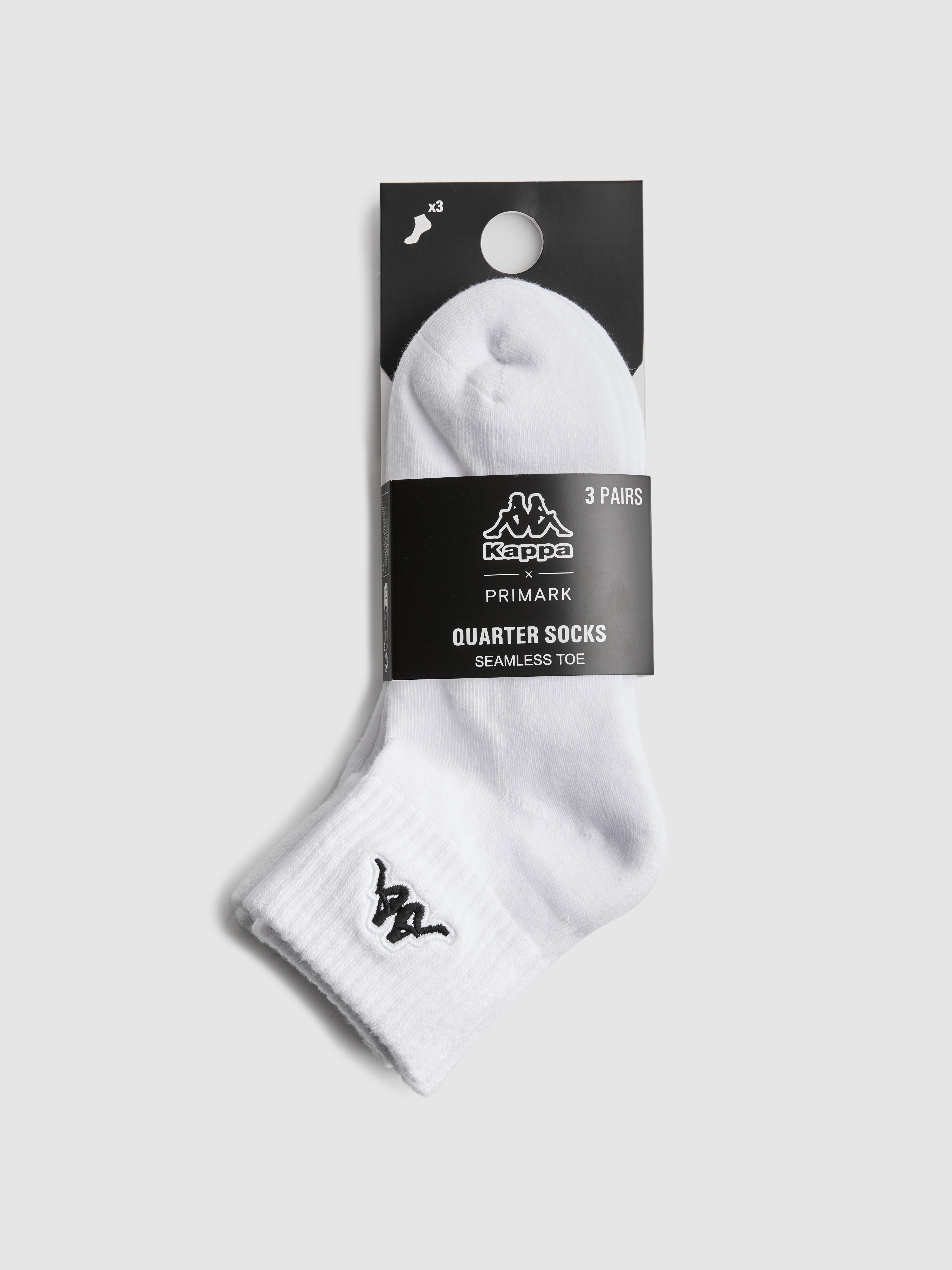 3pk Kappa Quarter Crew Socks