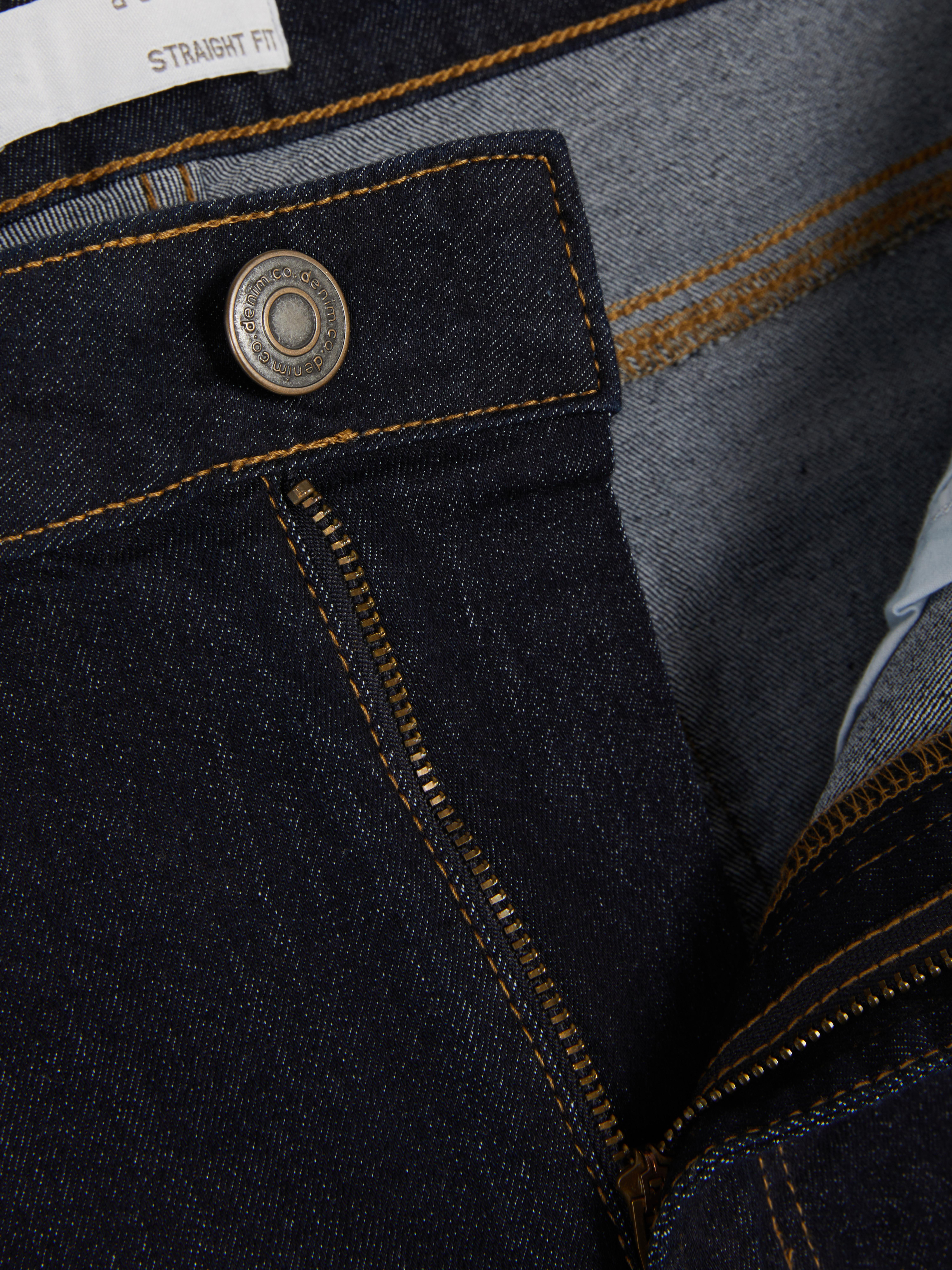 Halfhoge jeans met rechte pijpen