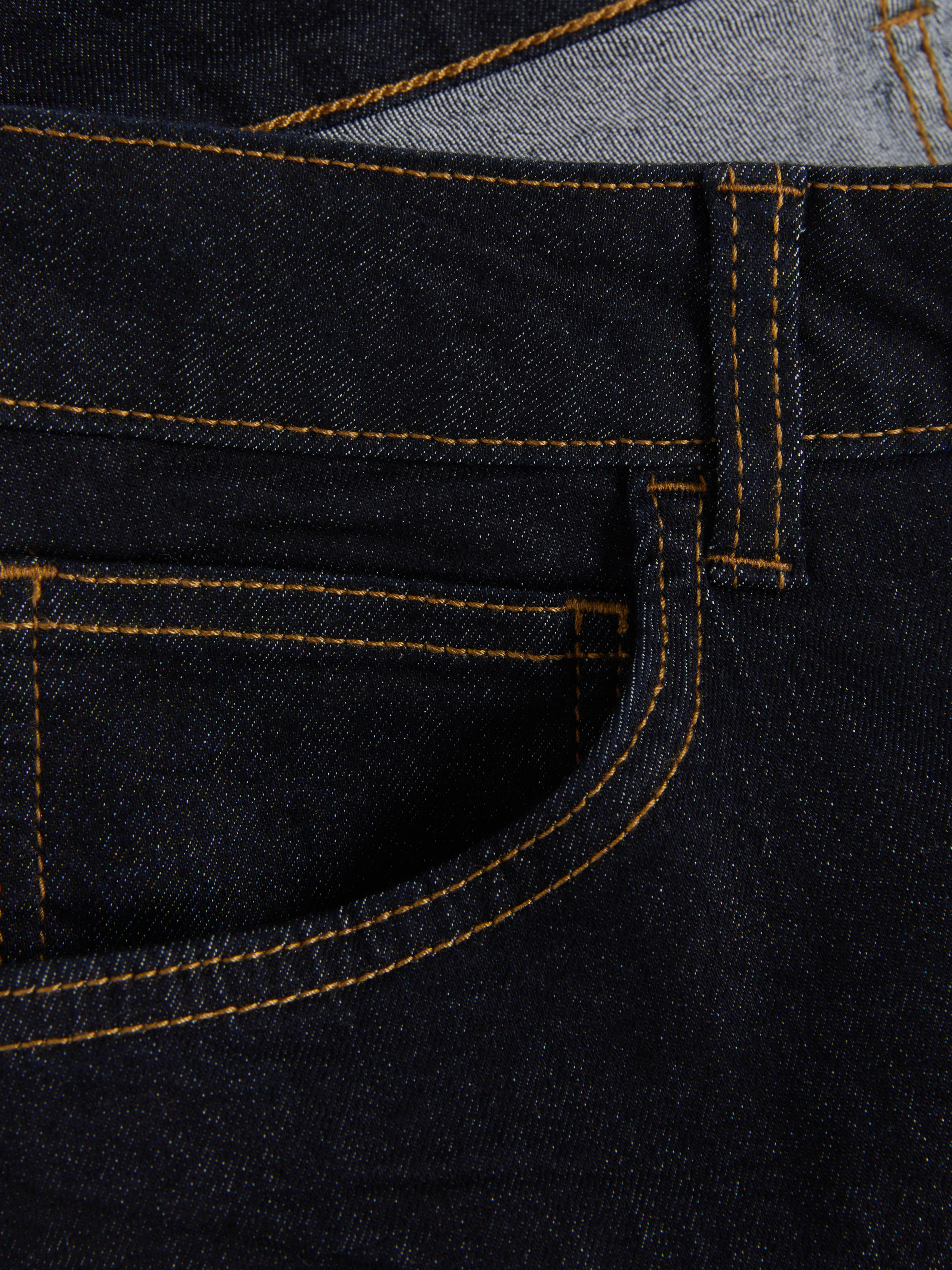 Halfhoge jeans met rechte pijpen