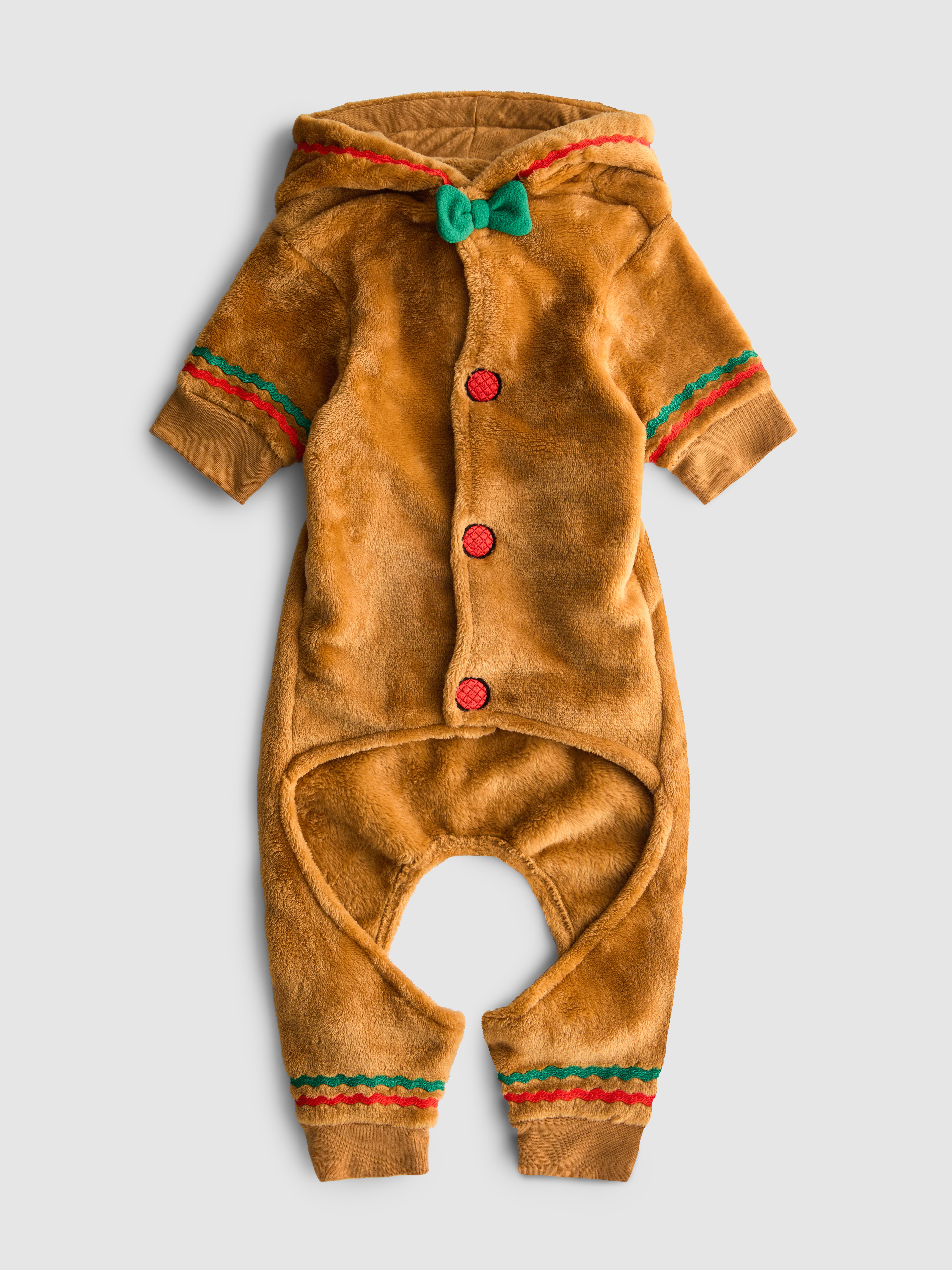 Gingerbread Man Pet Outfit