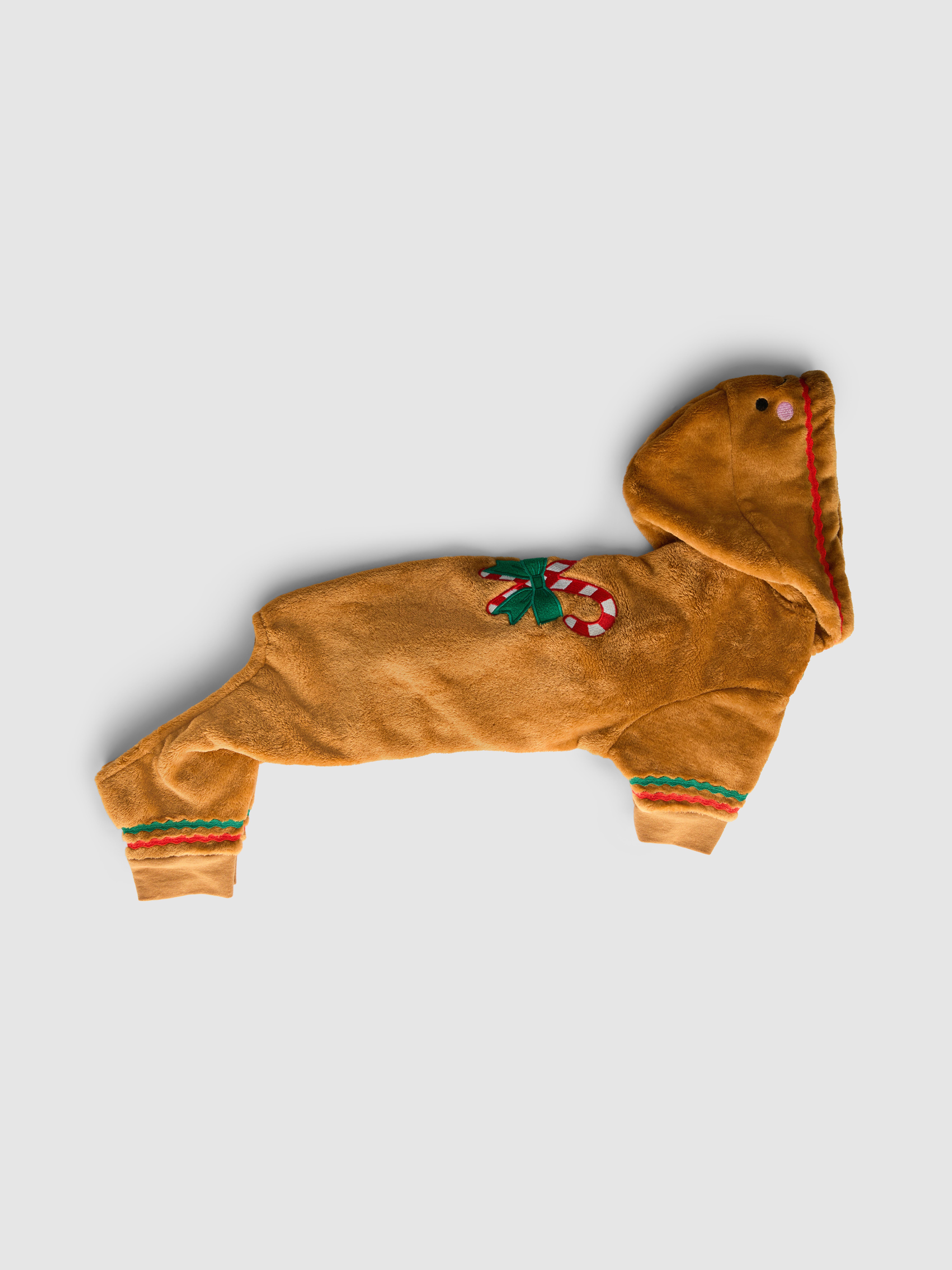 Tenue pour animal de compagnie à motif bonhomme en pain d'épices