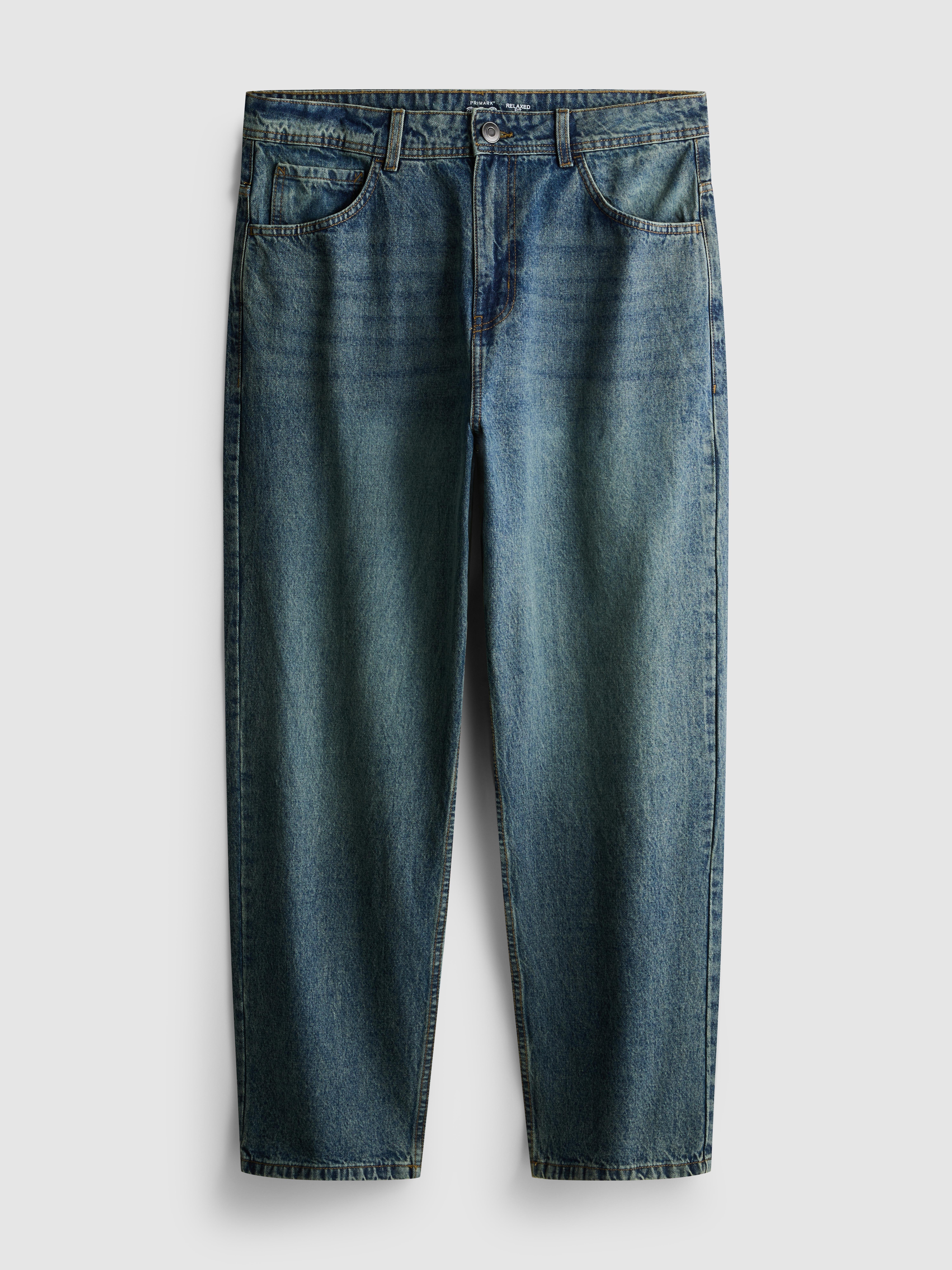 Mid-Rise Relaxed Straight Leg Jeans