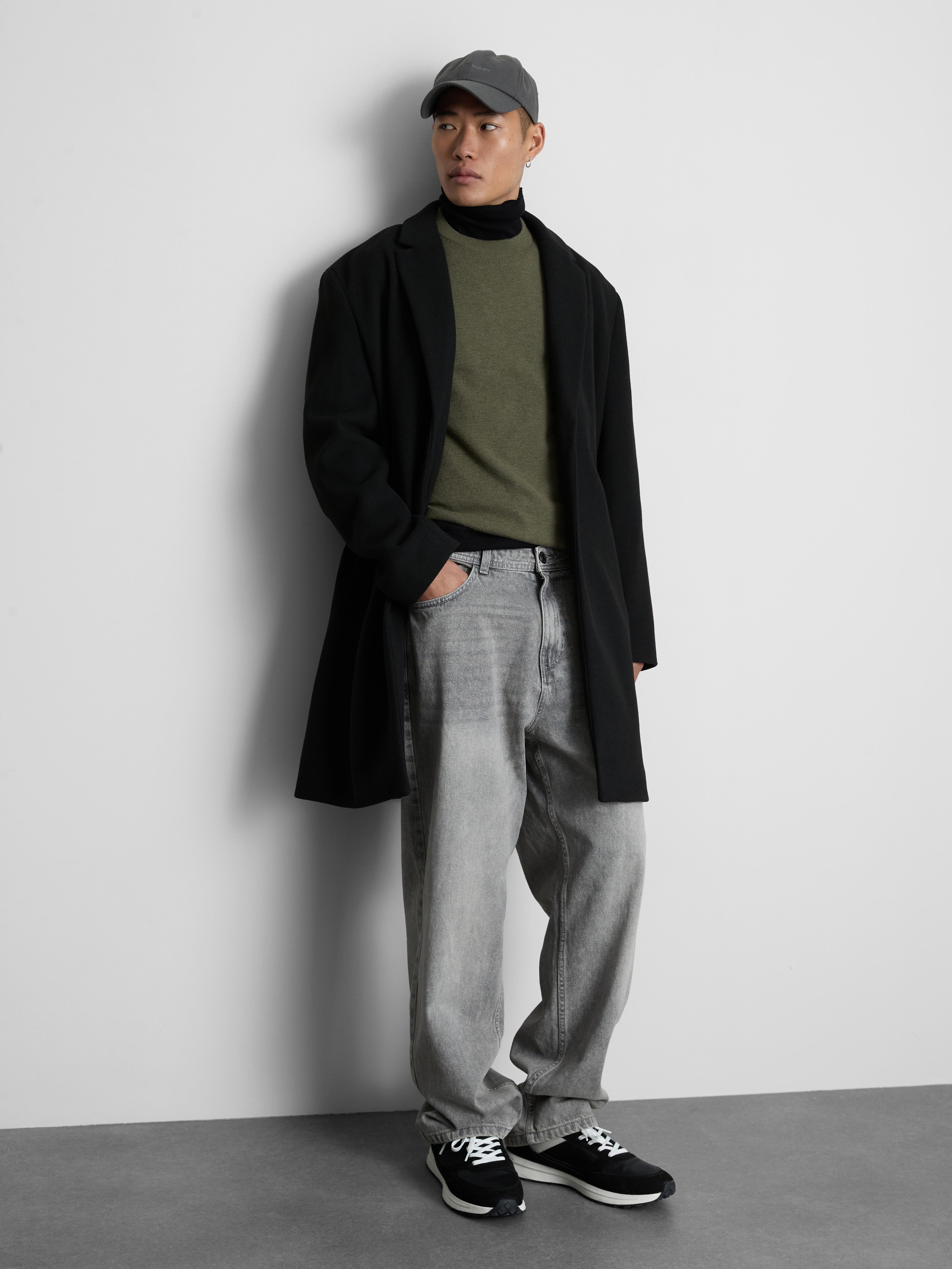 Relaxte jeans met rechte pijpen en middelhoge taille