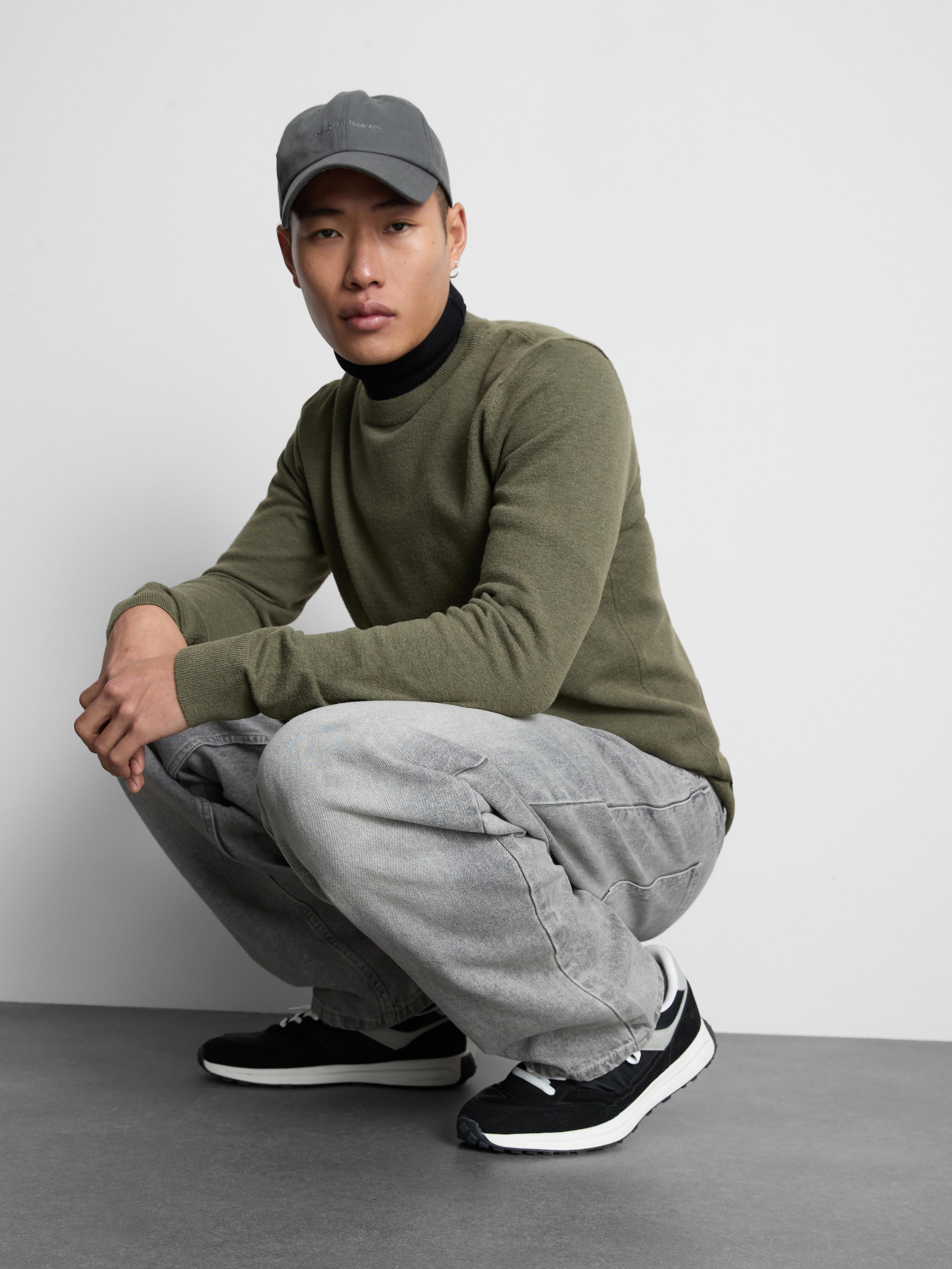 Relaxte jeans met rechte pijpen en middelhoge taille