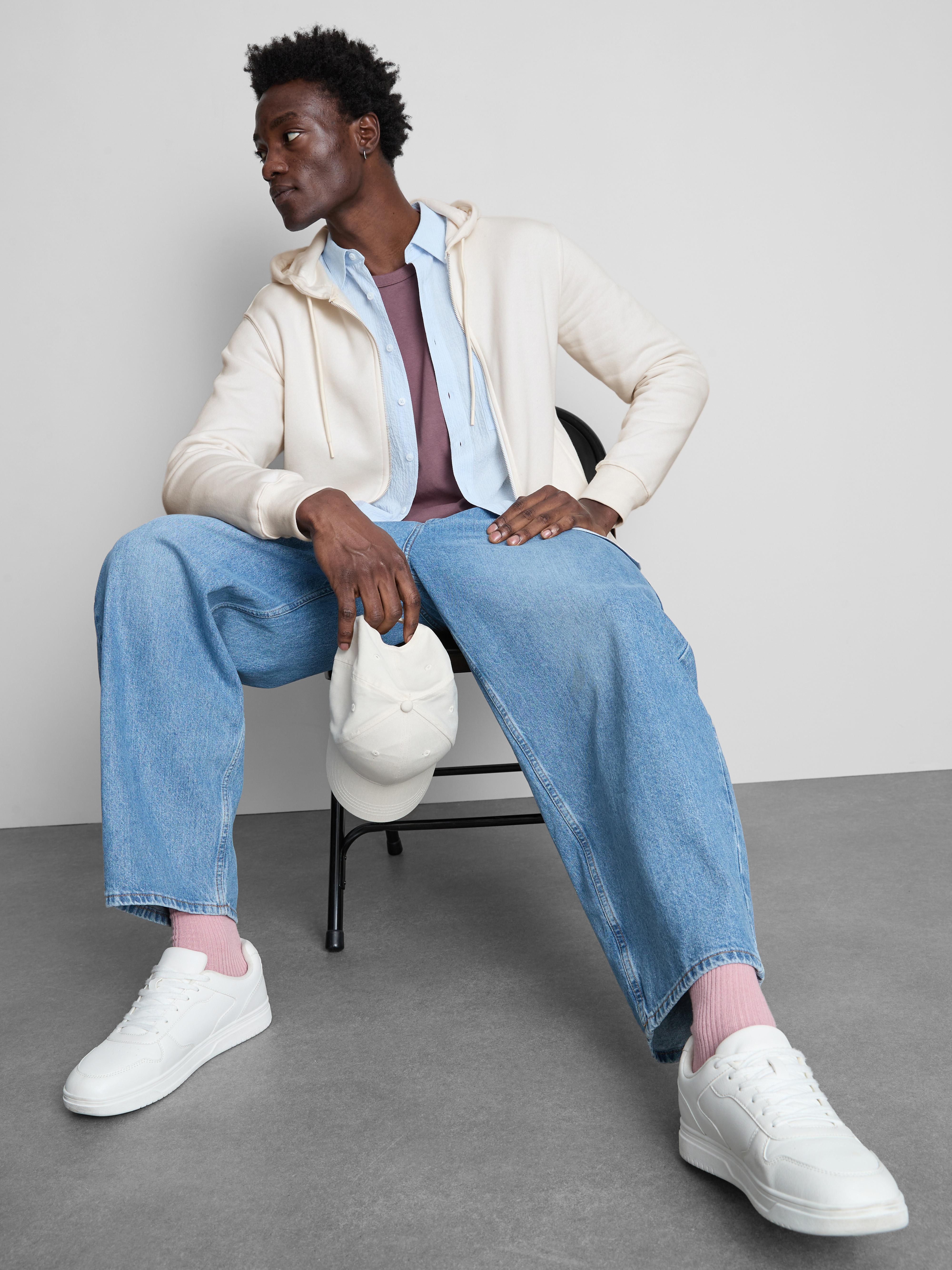 Hanorac de bază cu fermoar