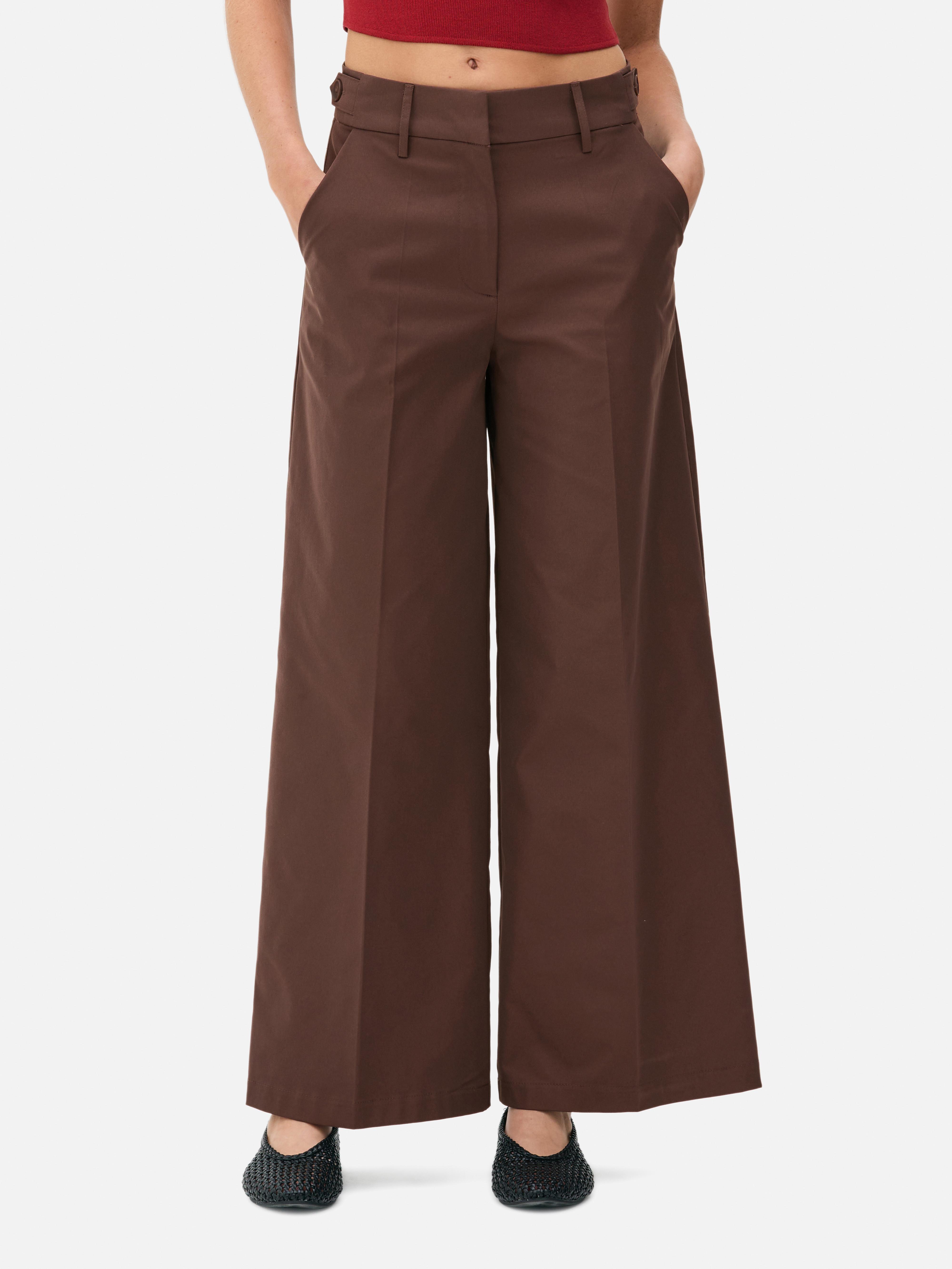 パンツ COMMUNAL TROUSER(CHOCOLATE BROWN) CHUCK regular twill chino pants - Demitasse (brown