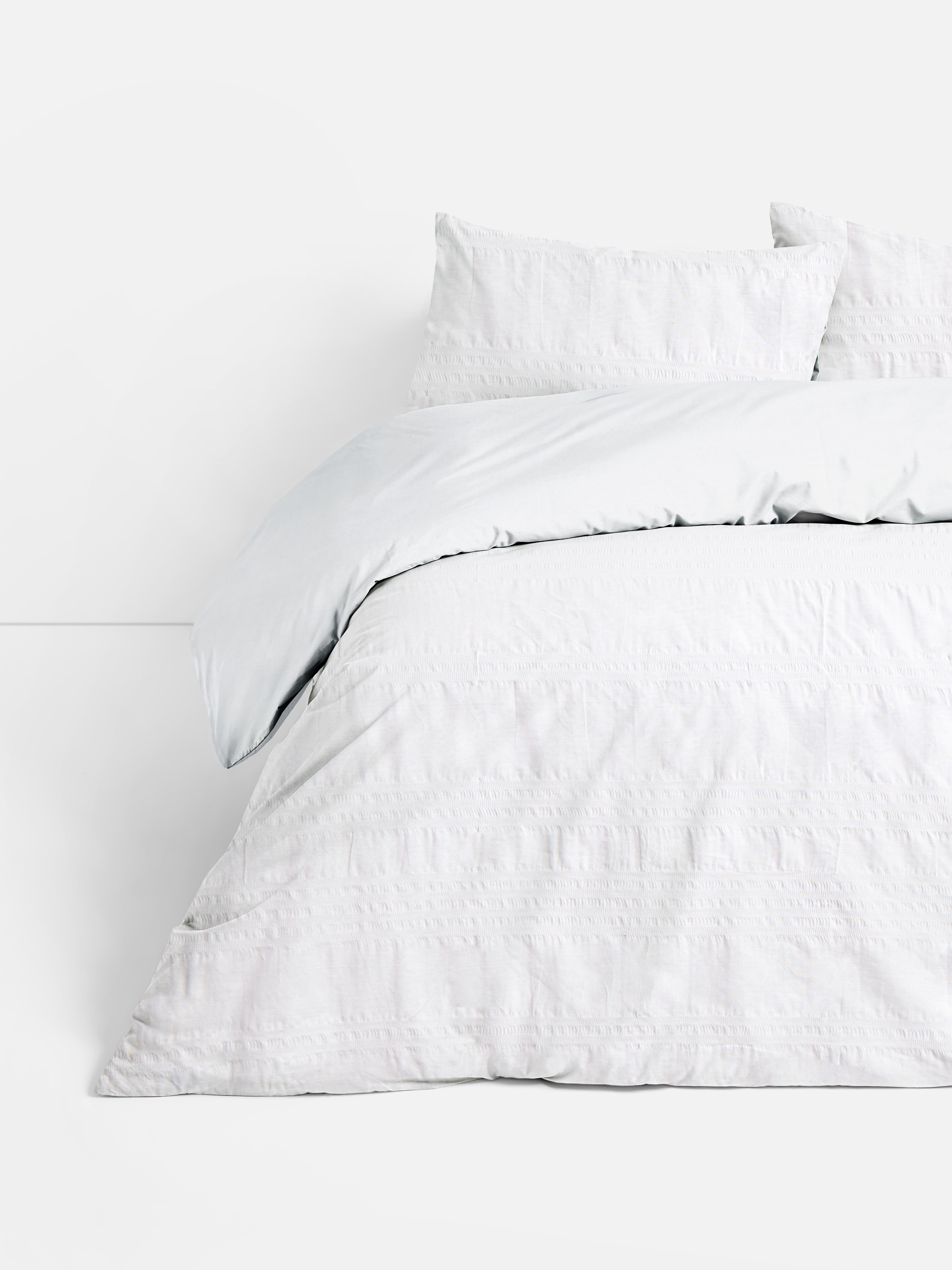 Seersucker Double Duvet Cover Set