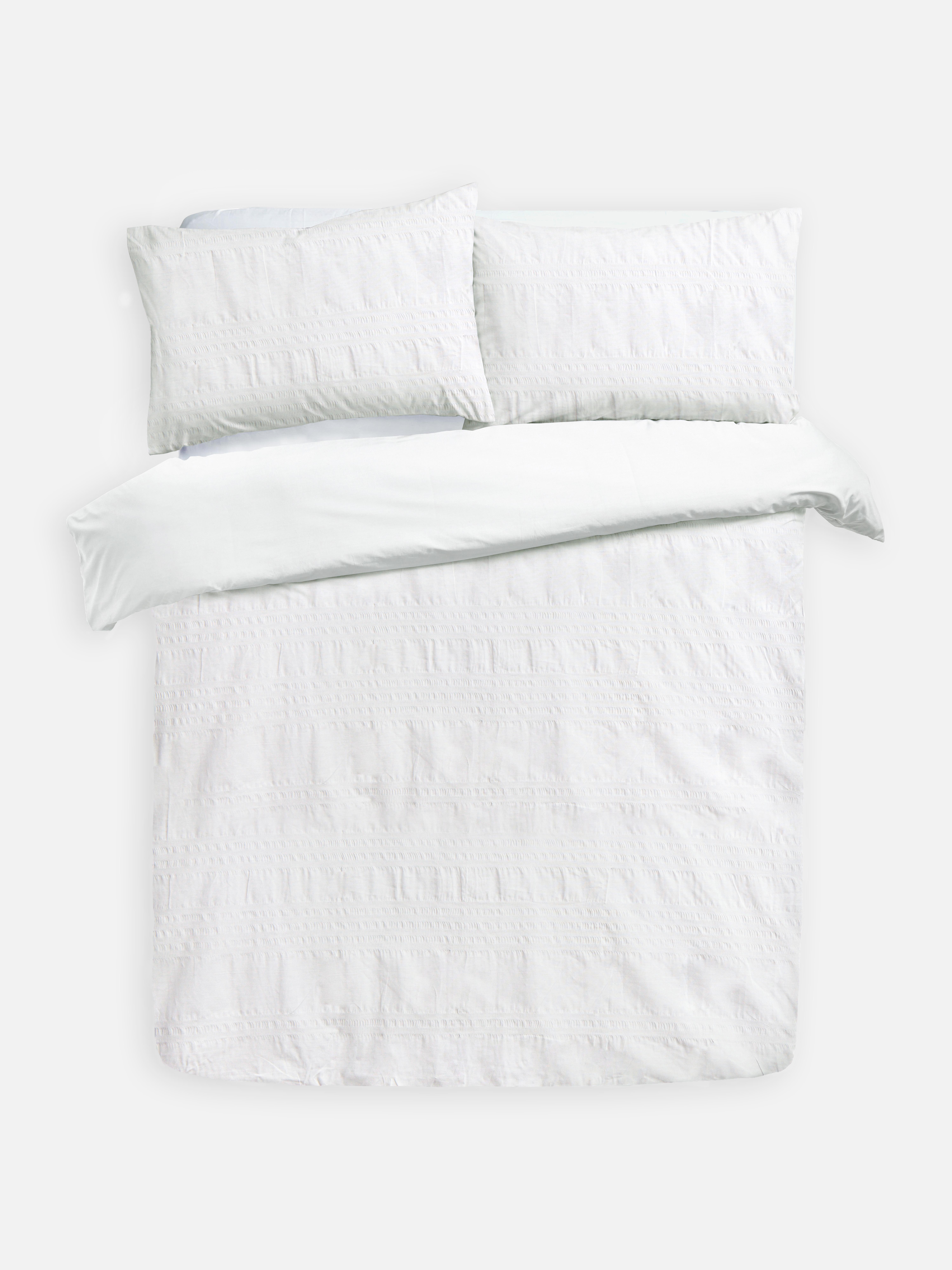 Conjunto capa edredão casal Seersucker