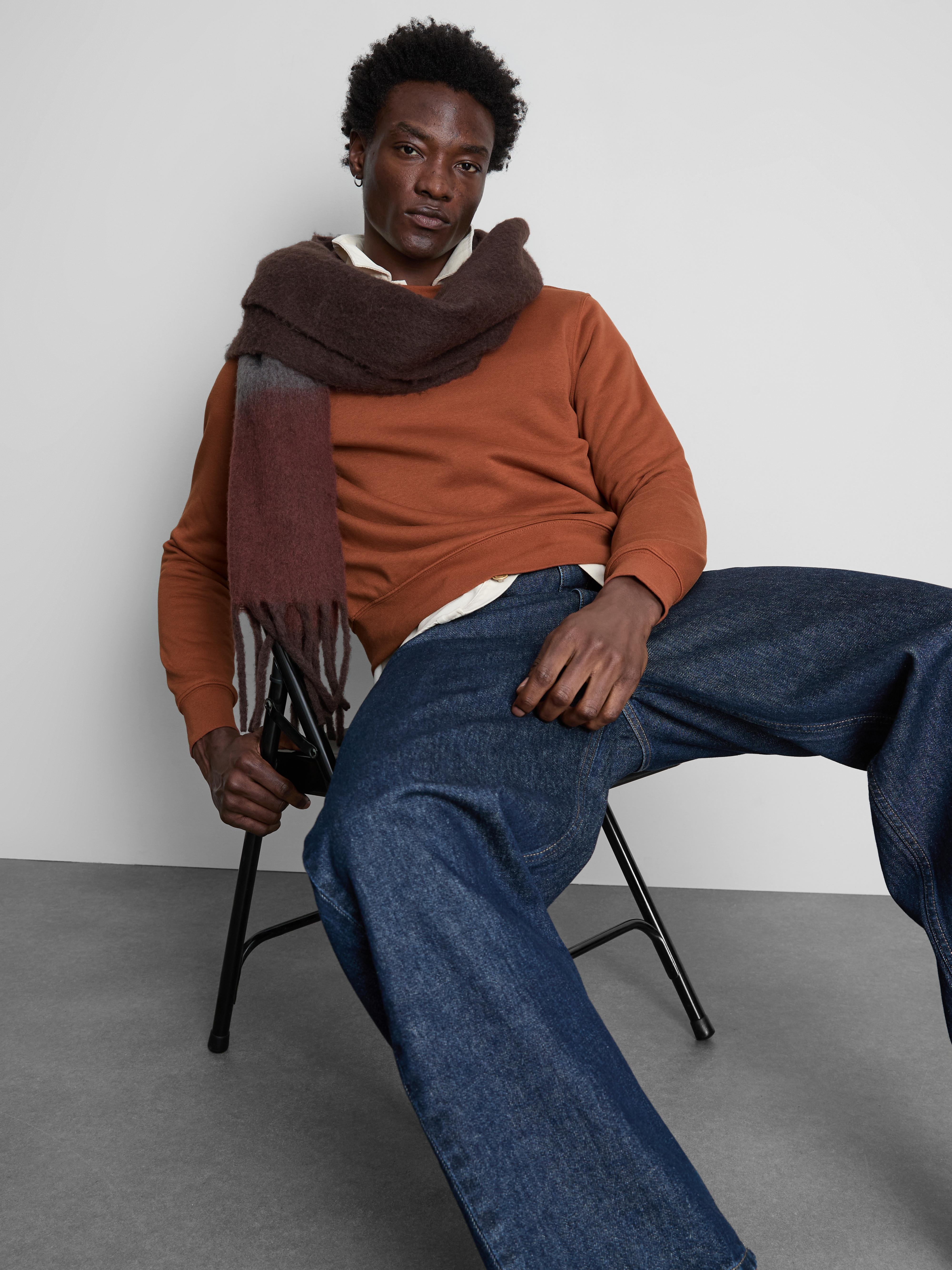 Men's Burnt Orange Essential Crew Sweatshirt