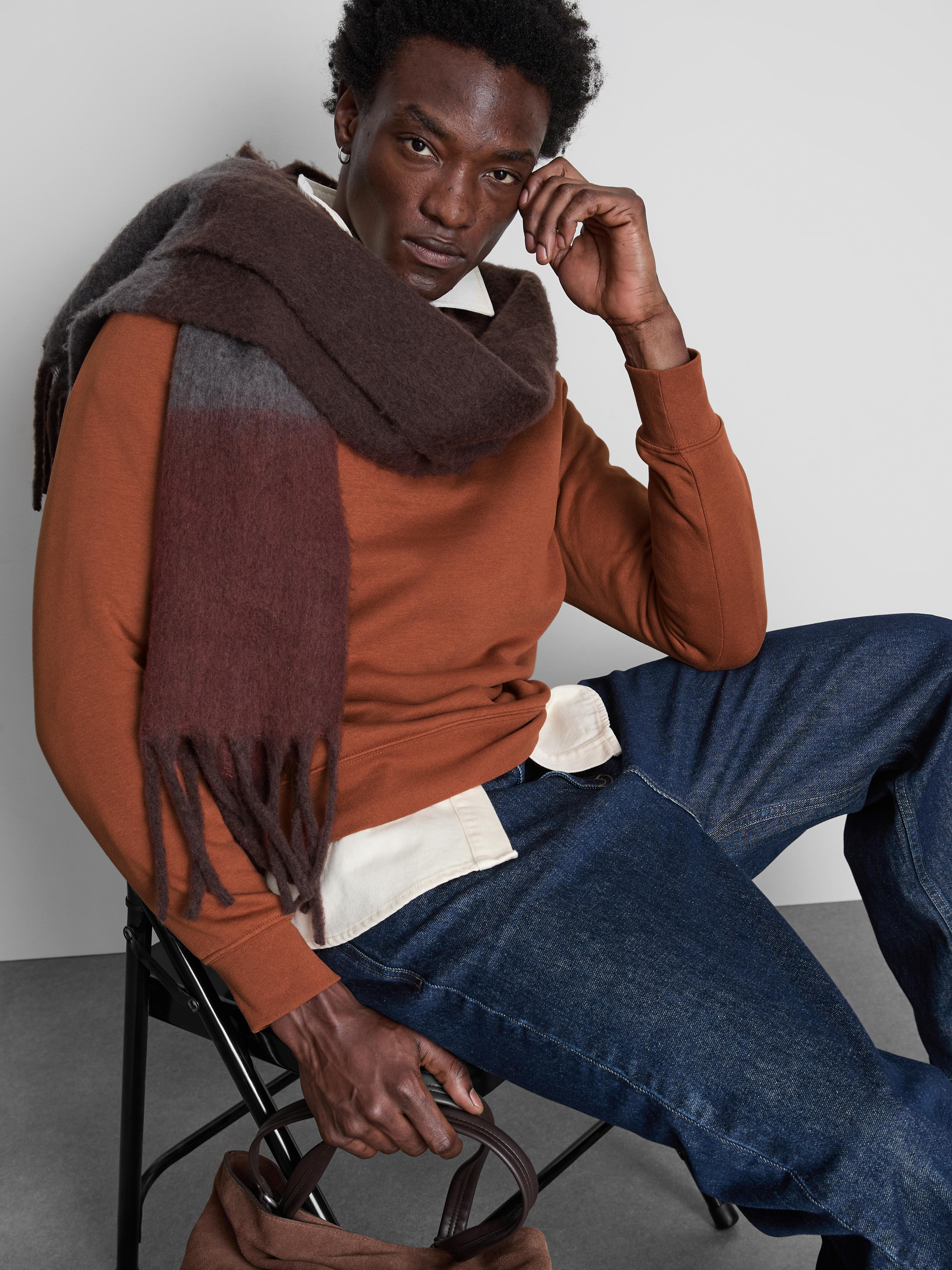 Men's Burnt Orange Essential Crew Sweatshirt