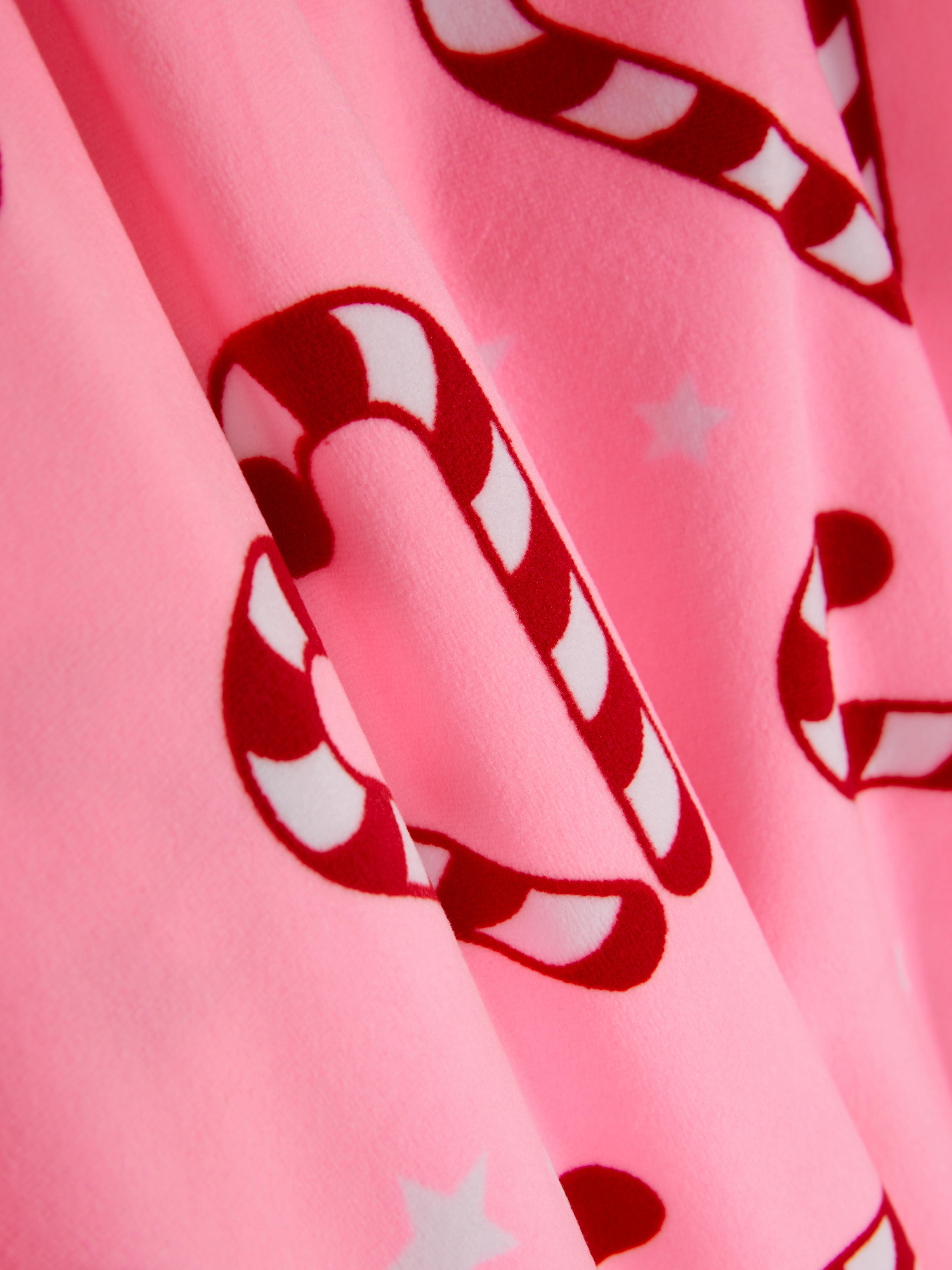 7-15yrs | Christmas Candy Cane Graphic Cosy Pyjamas