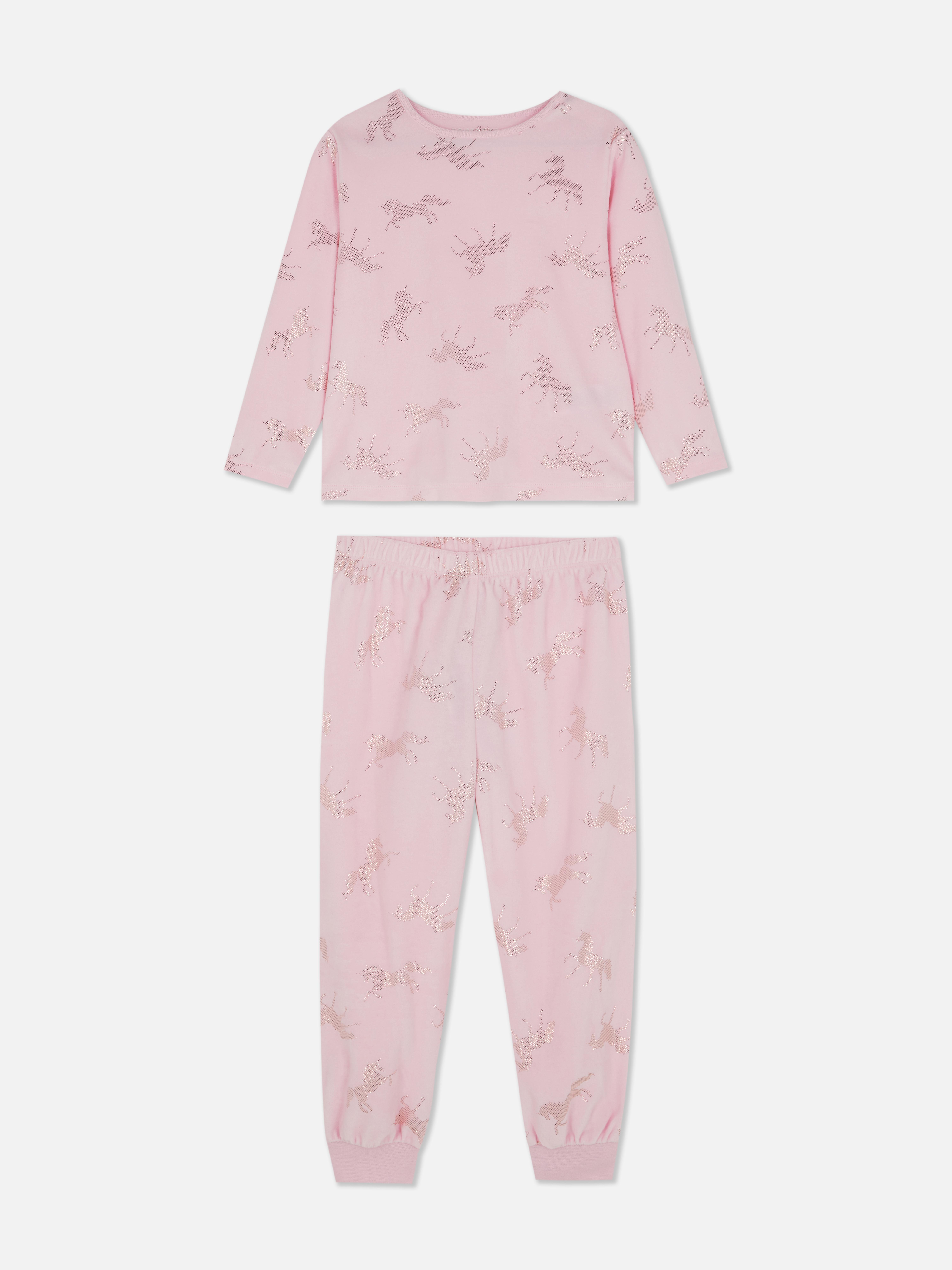 1,5-8 jr | Lange warme pyjama met eenhoorns