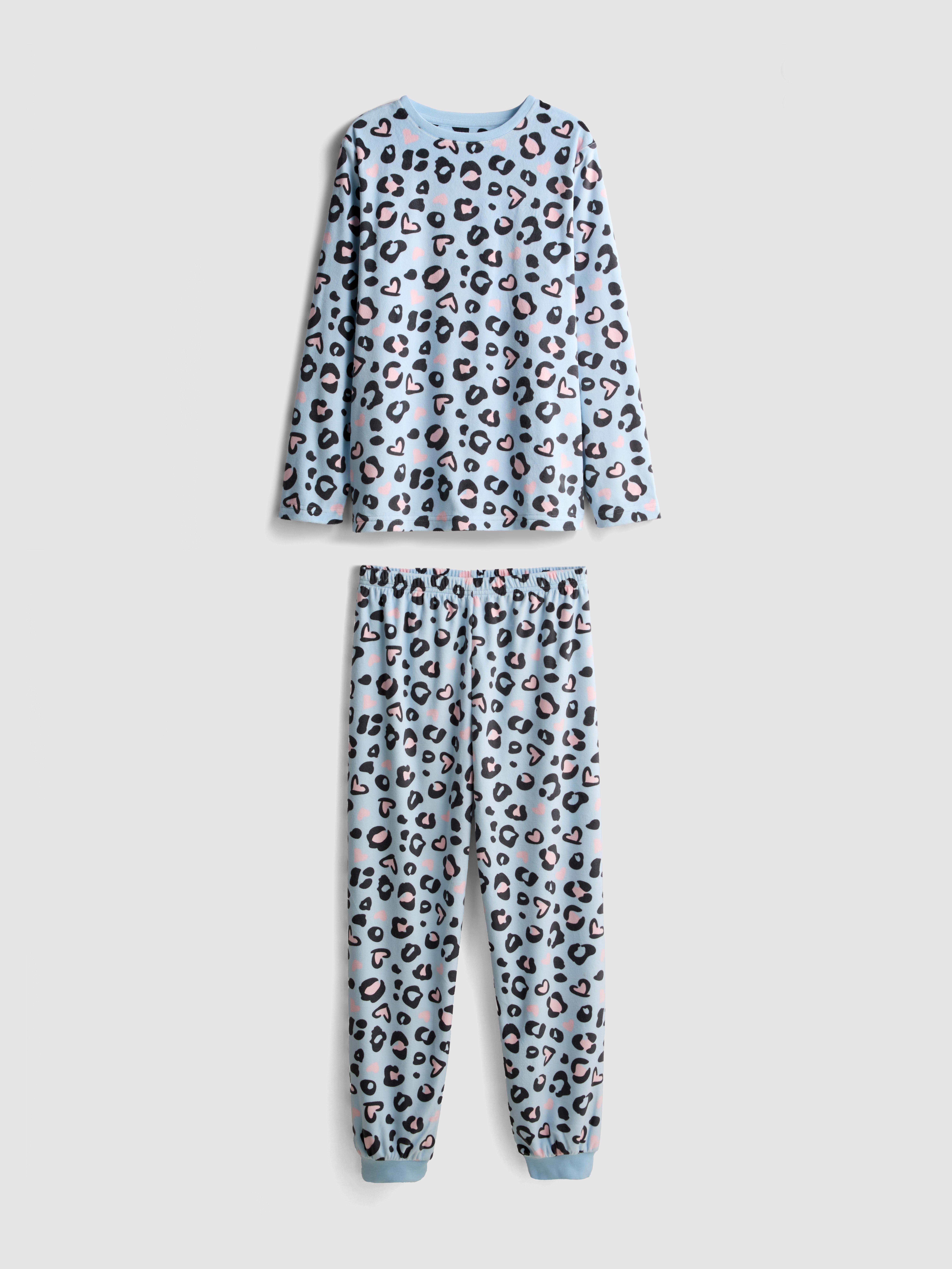 7-15yrs | Leopard Print Cosy Pyjamas