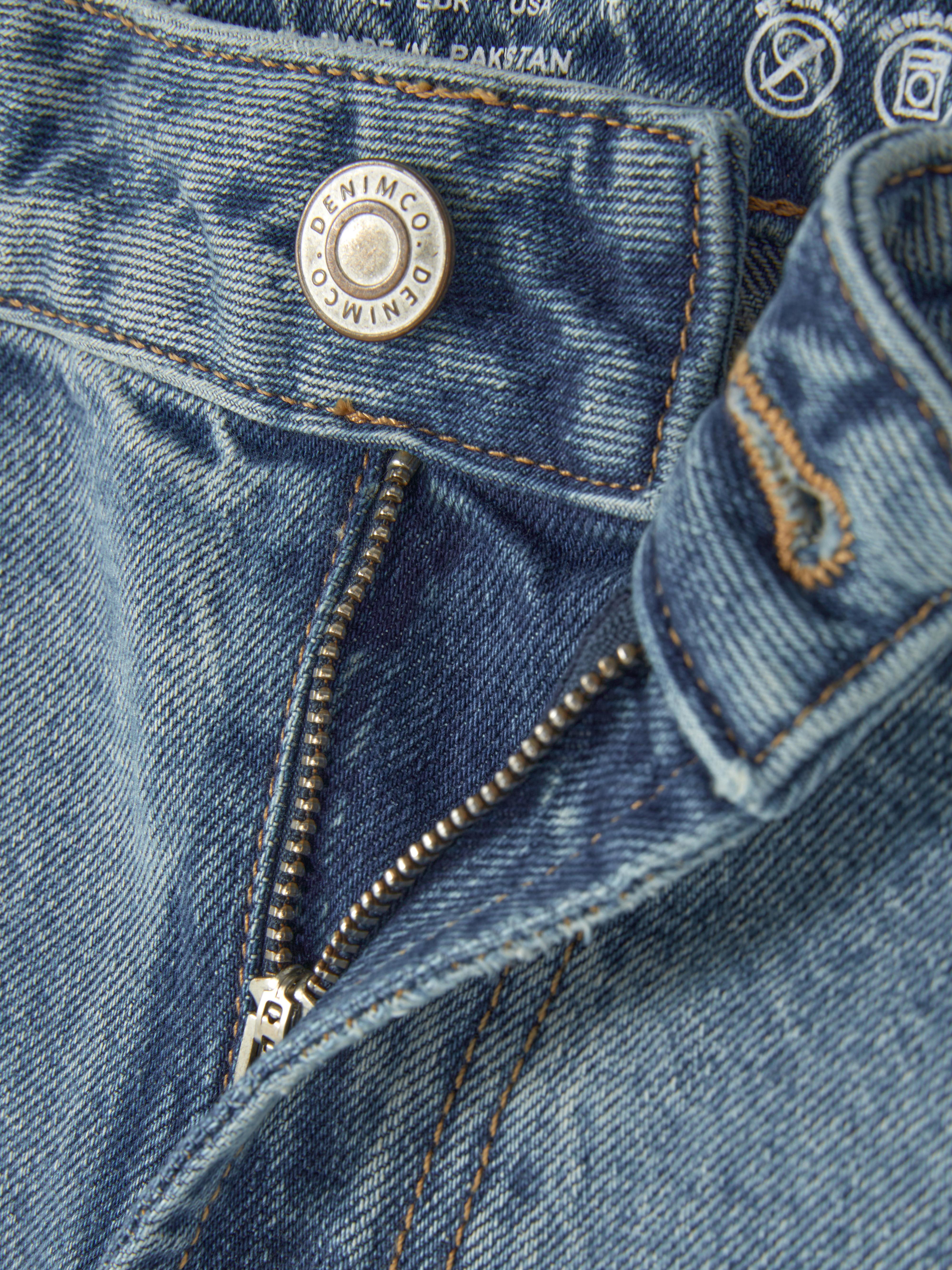 Jean large taille mi-haute
