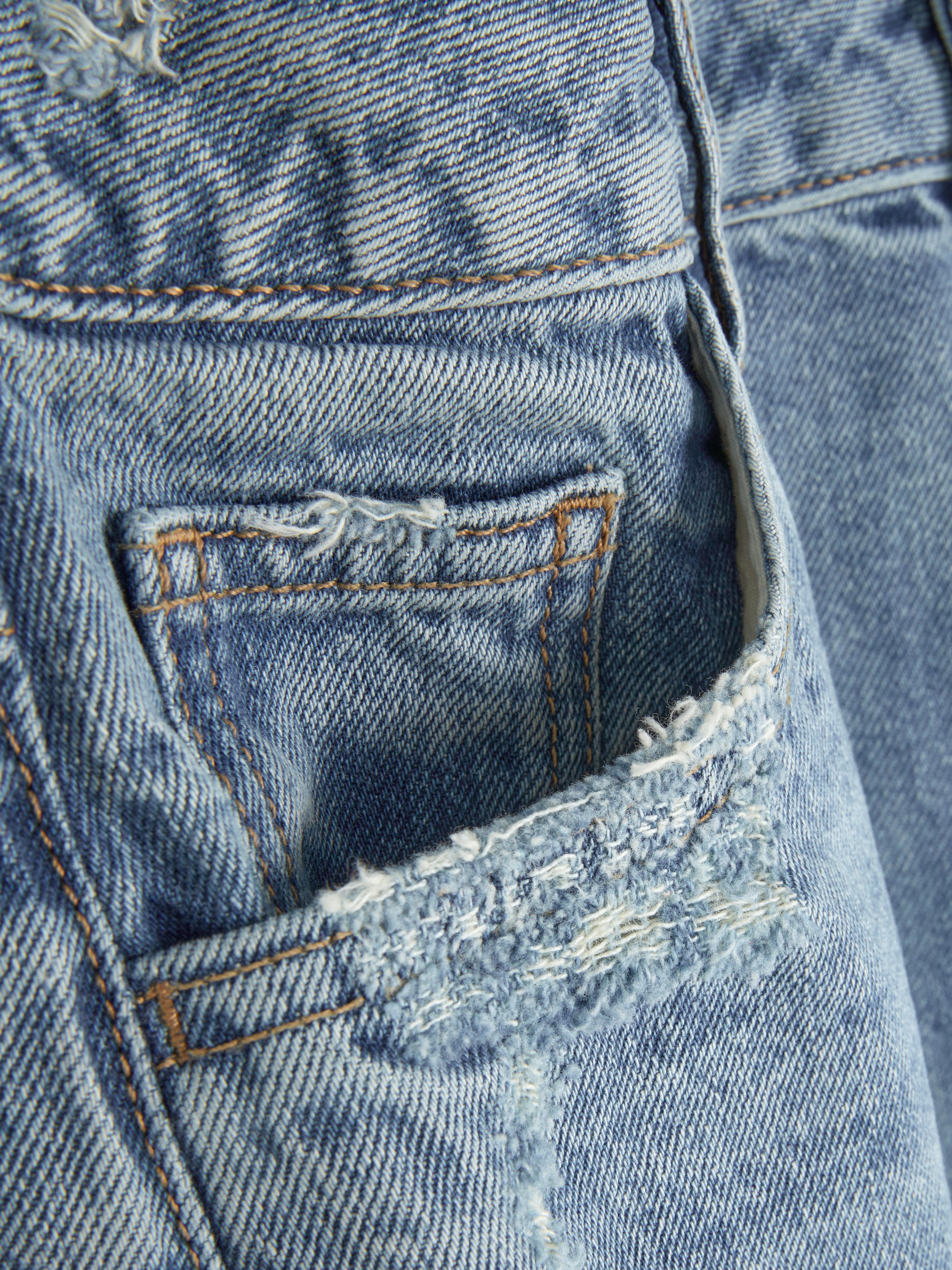 Jean large taille mi-haute
