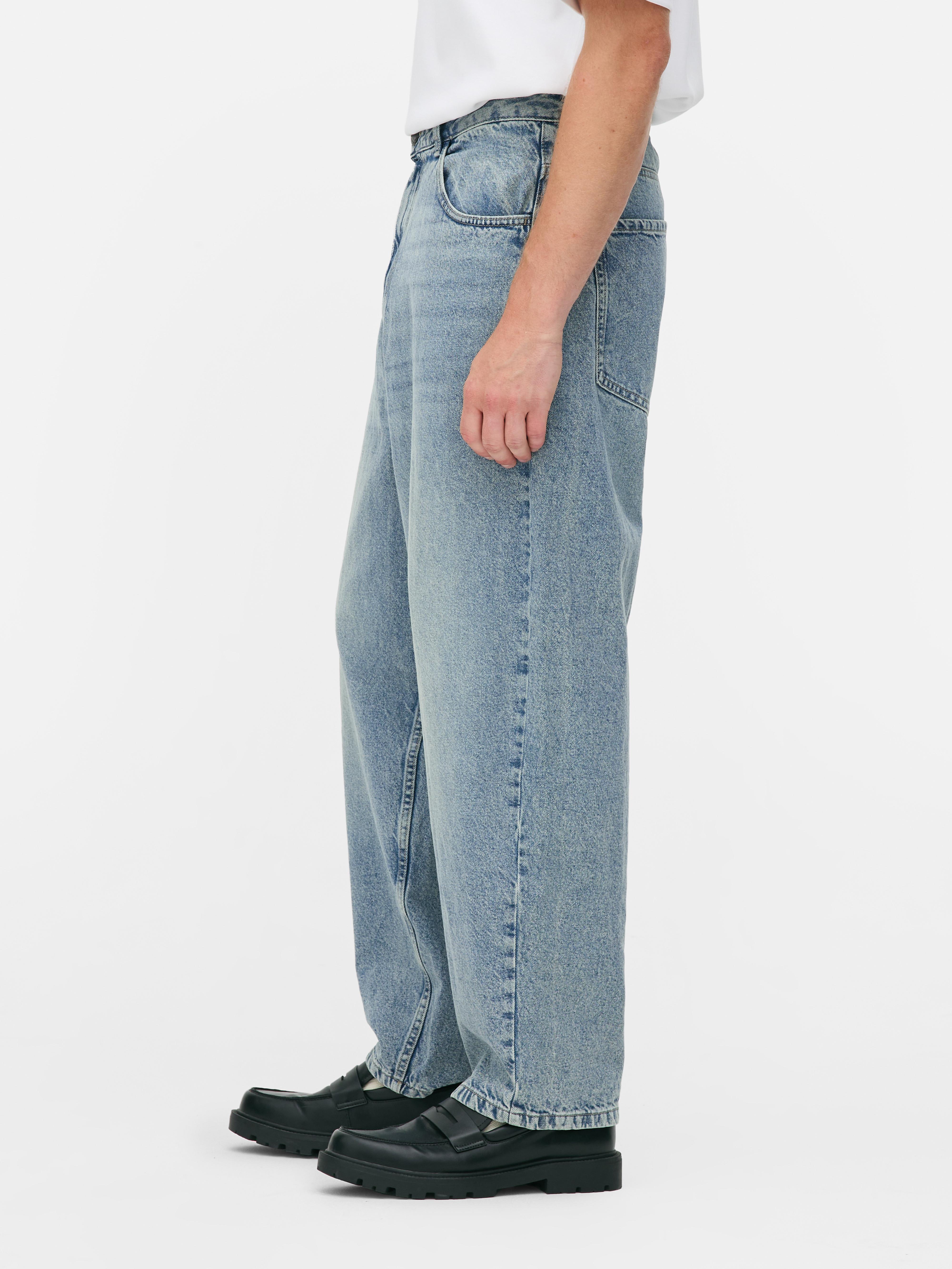 Jean barrel taille basse
