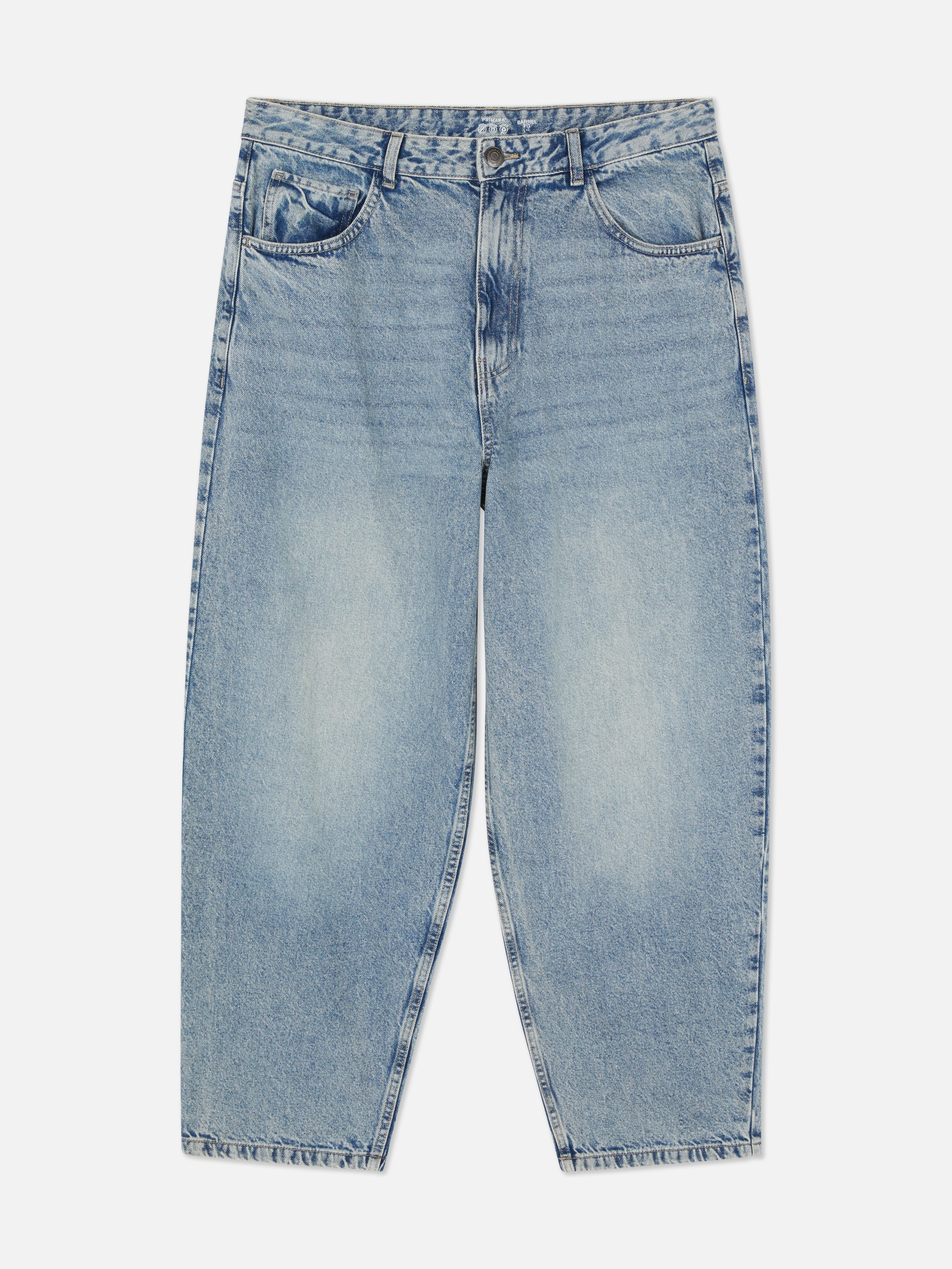 Jean barrel taille basse