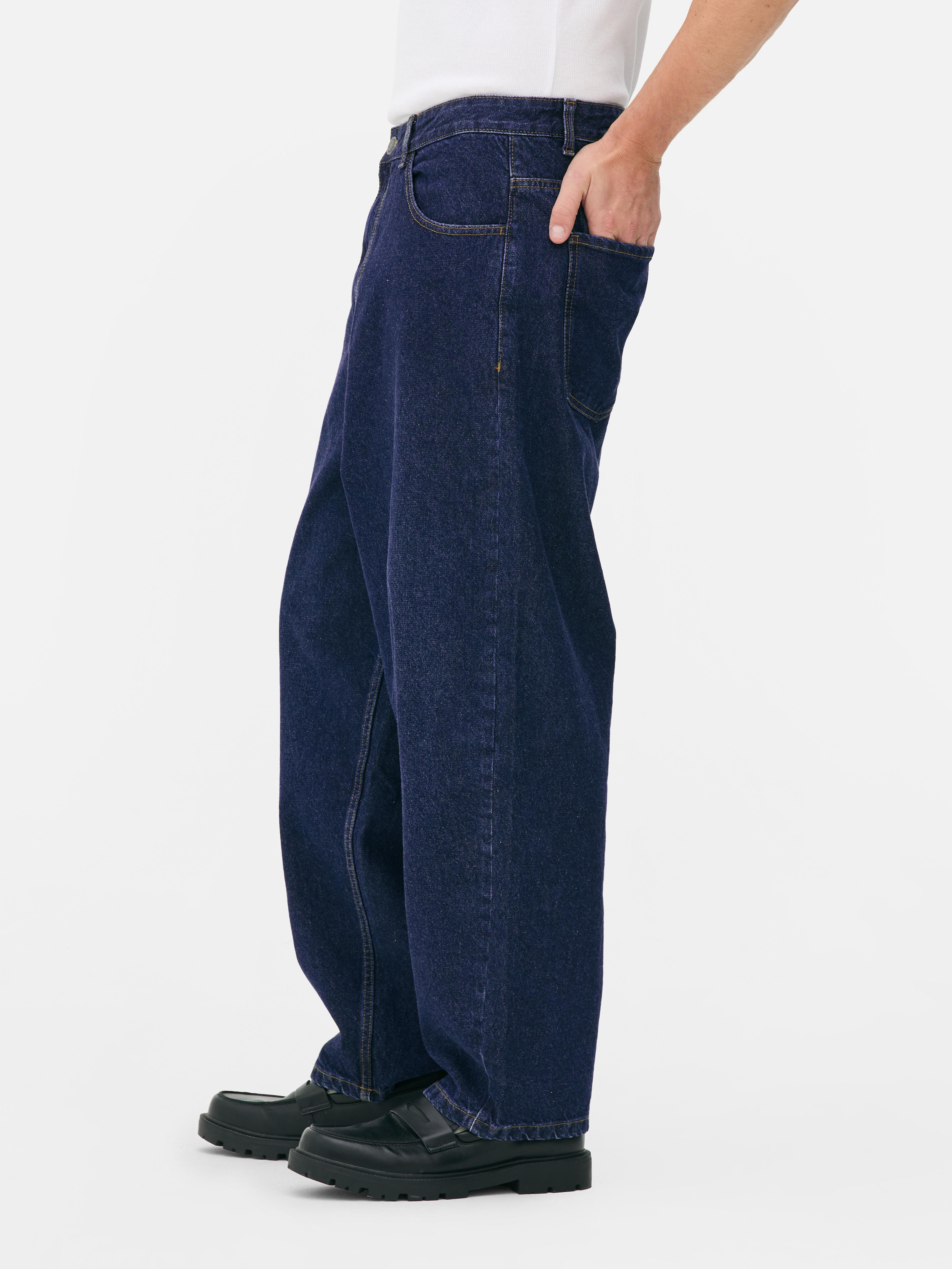 Jean barrel taille basse