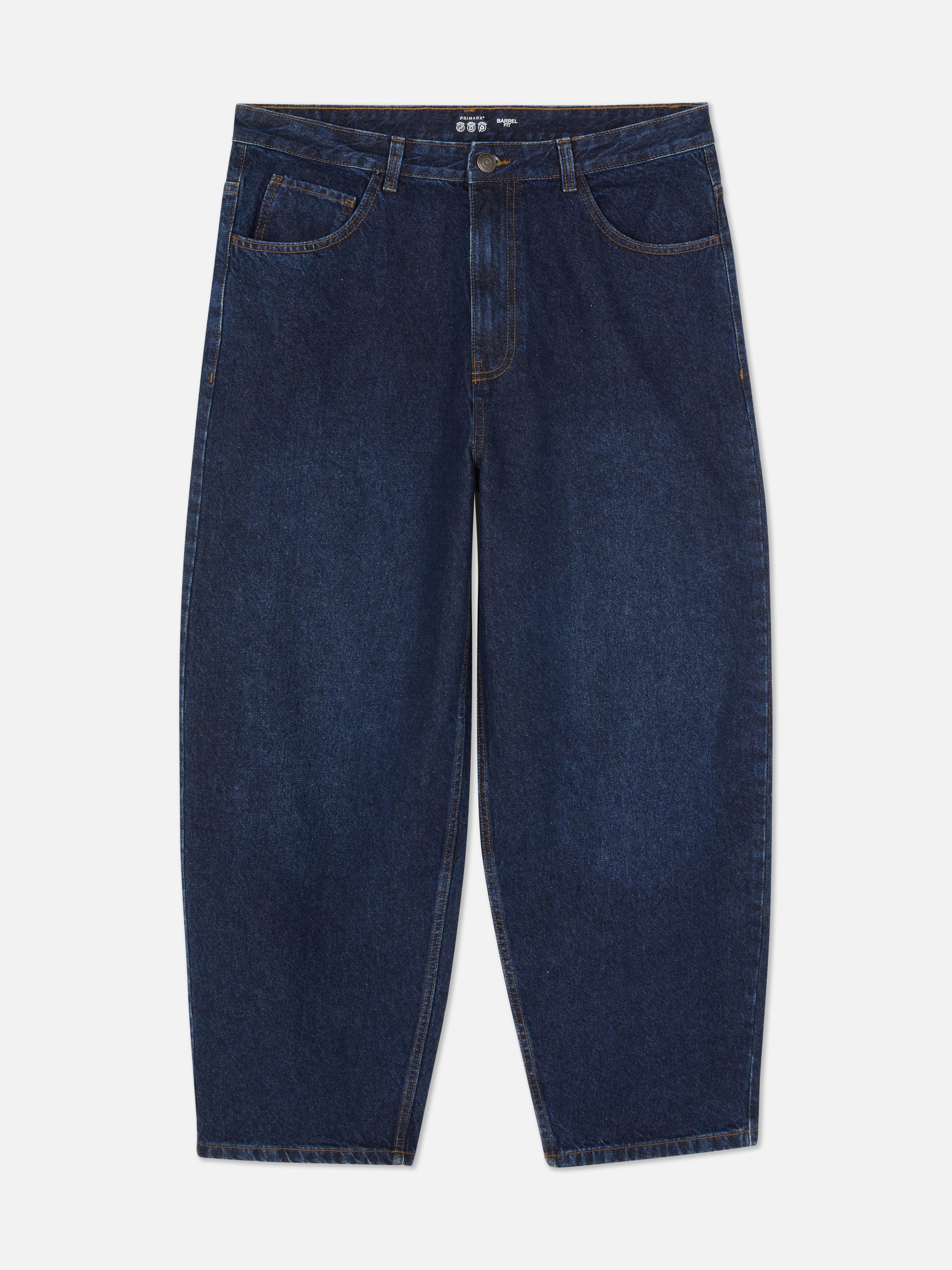 Jean barrel taille basse