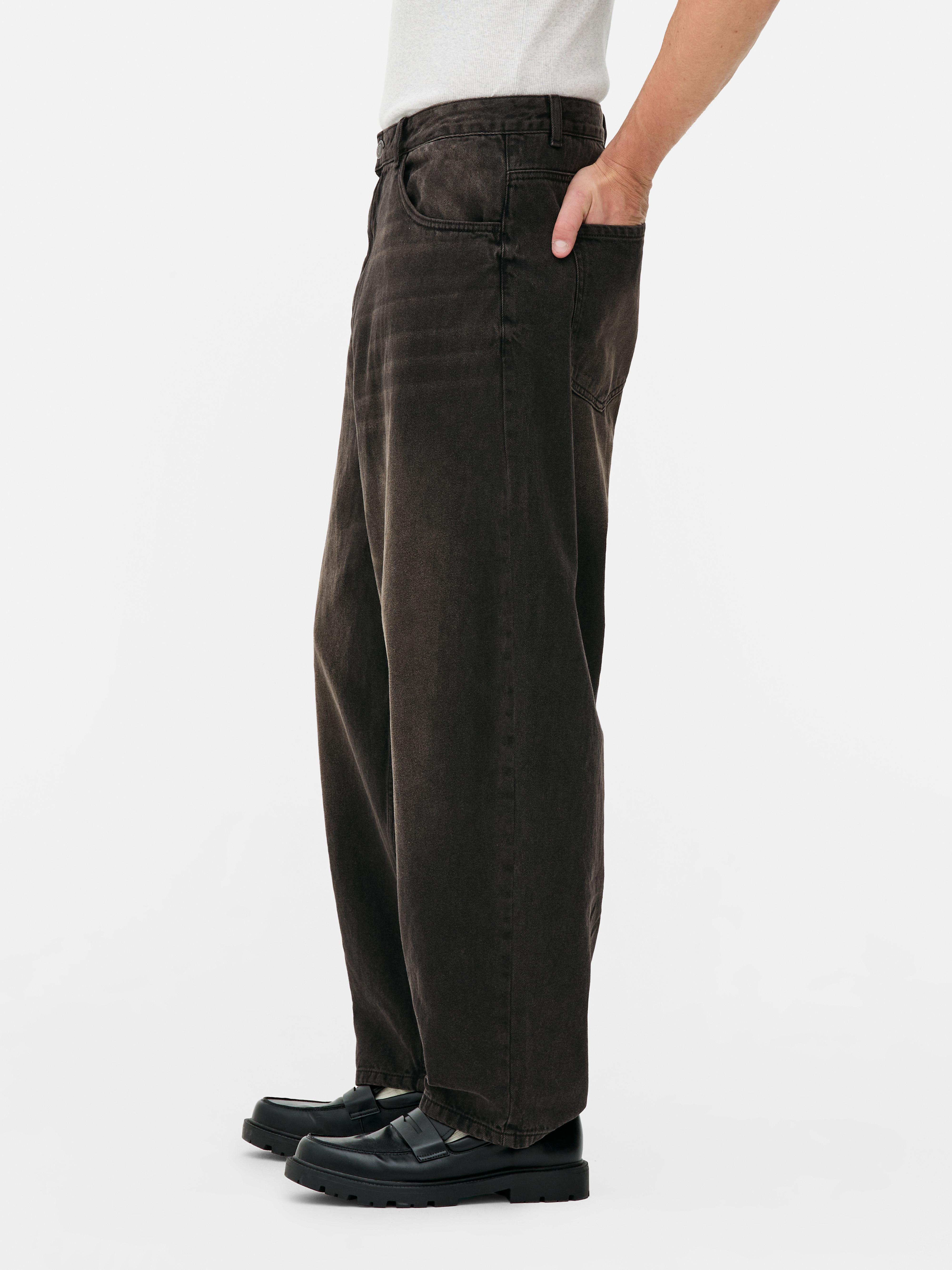 Jean barrel taille basse