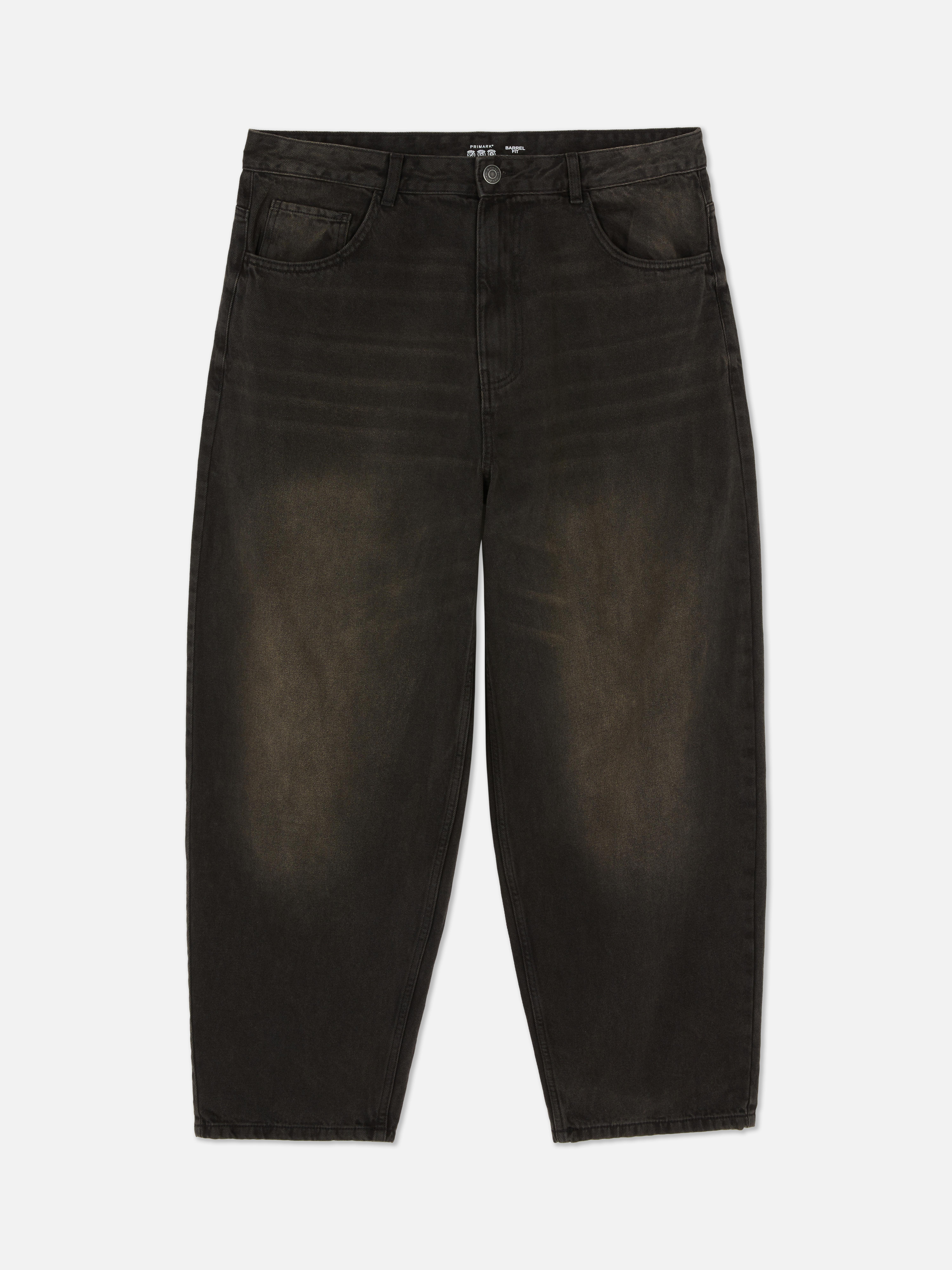 Jean barrel taille basse
