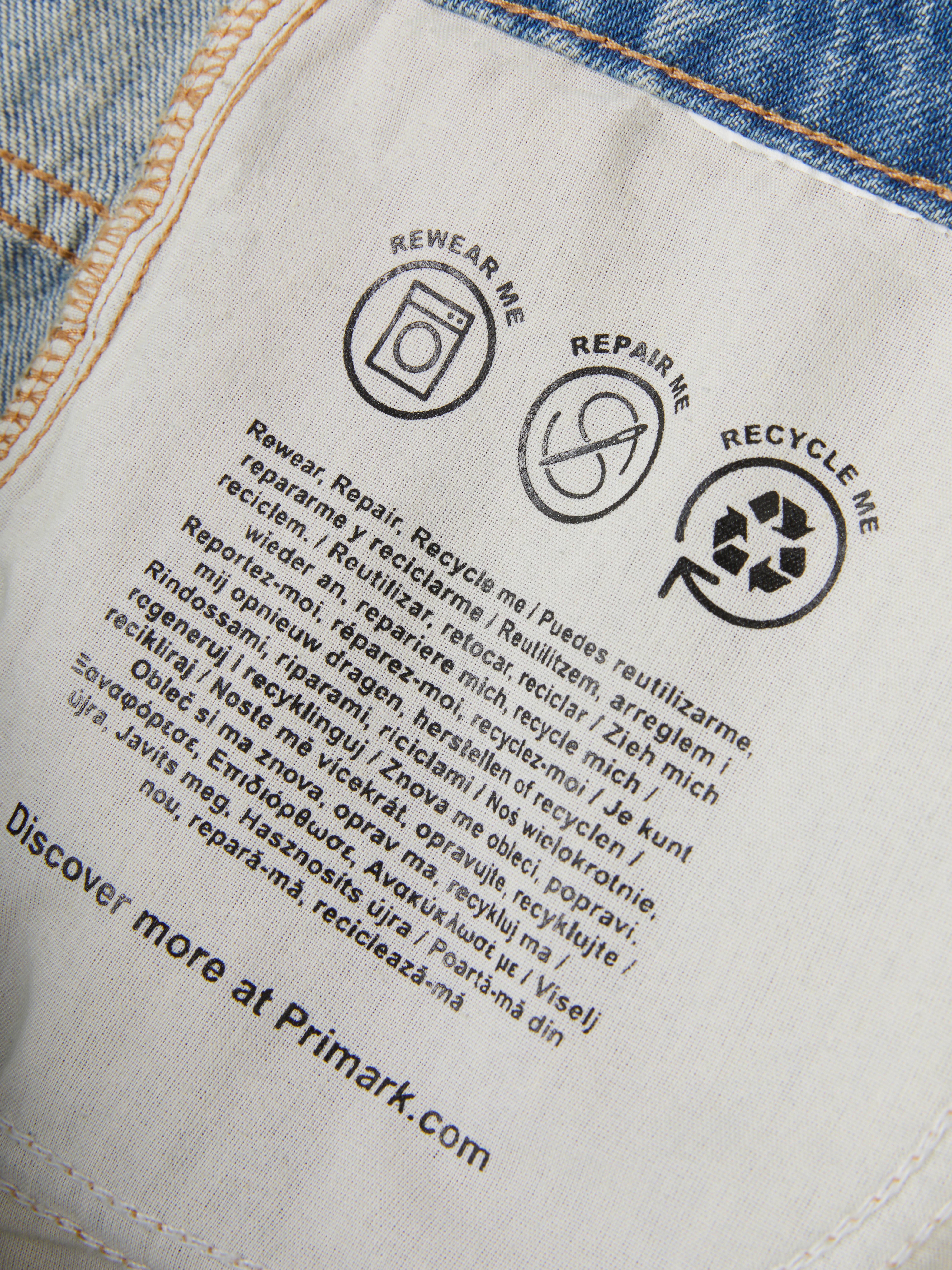 Jean baggy à taille mi-haute
