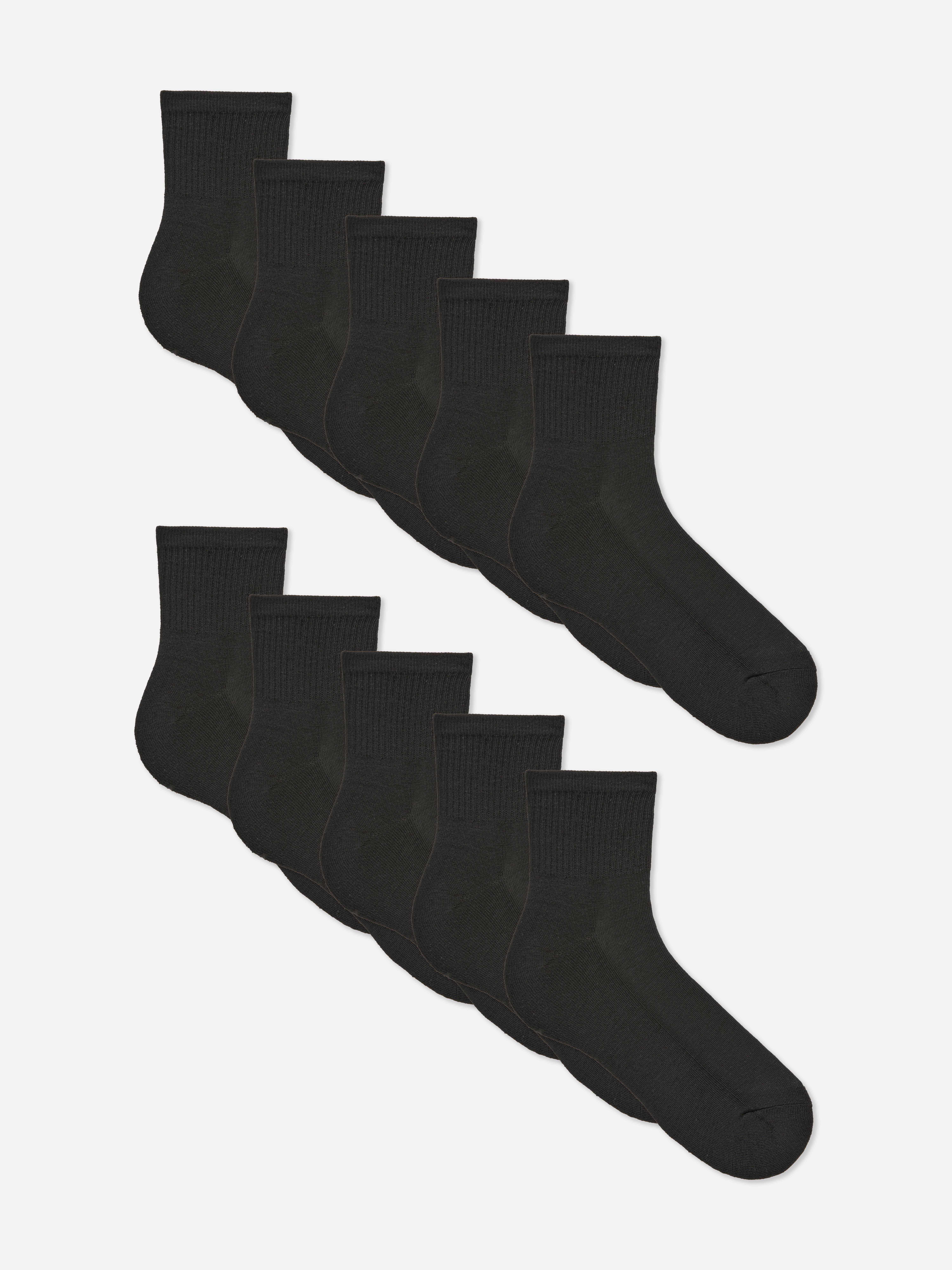 10pk Quarter Crew Socks