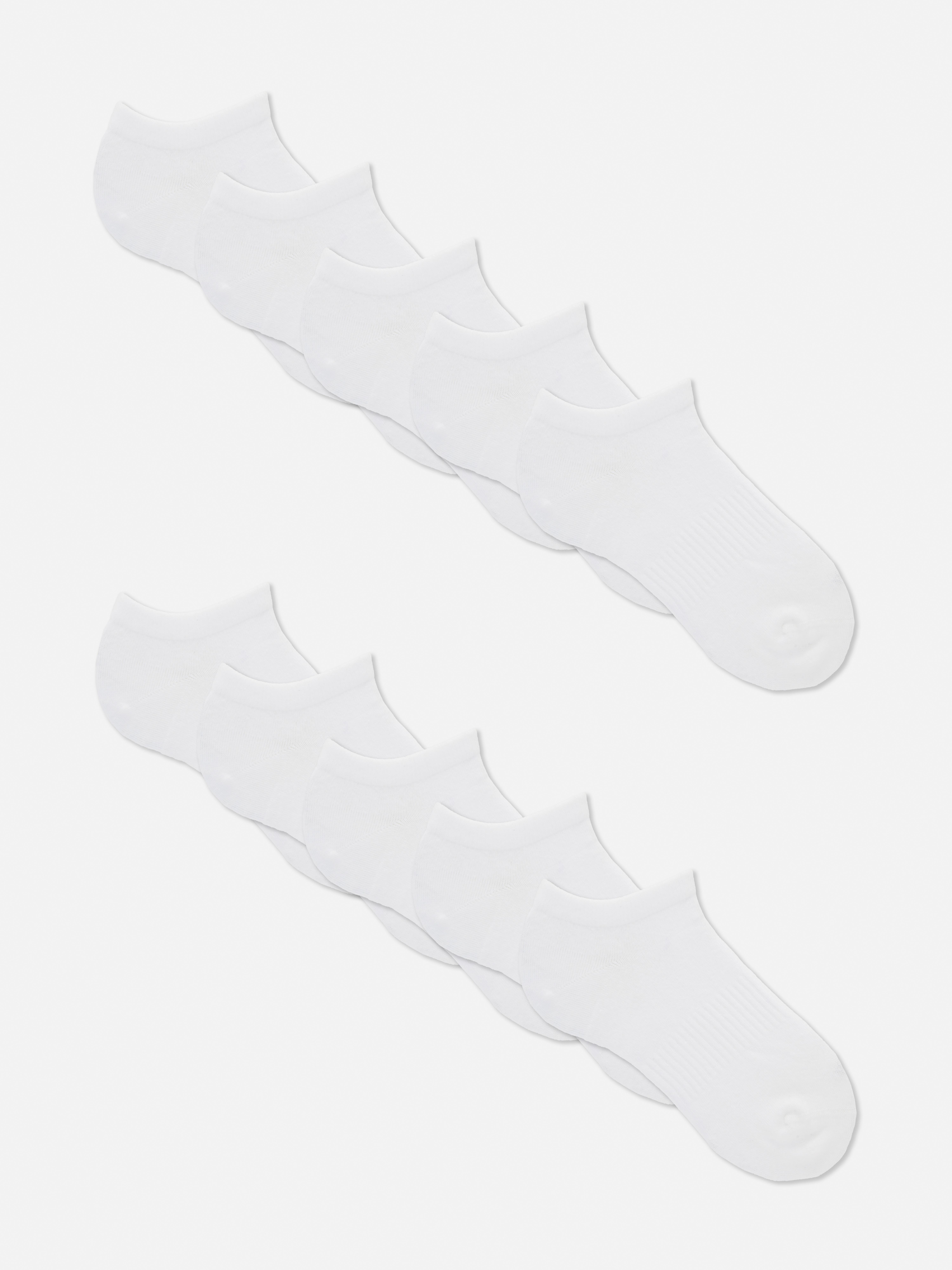 10pk Ribbed Trainer Socks
