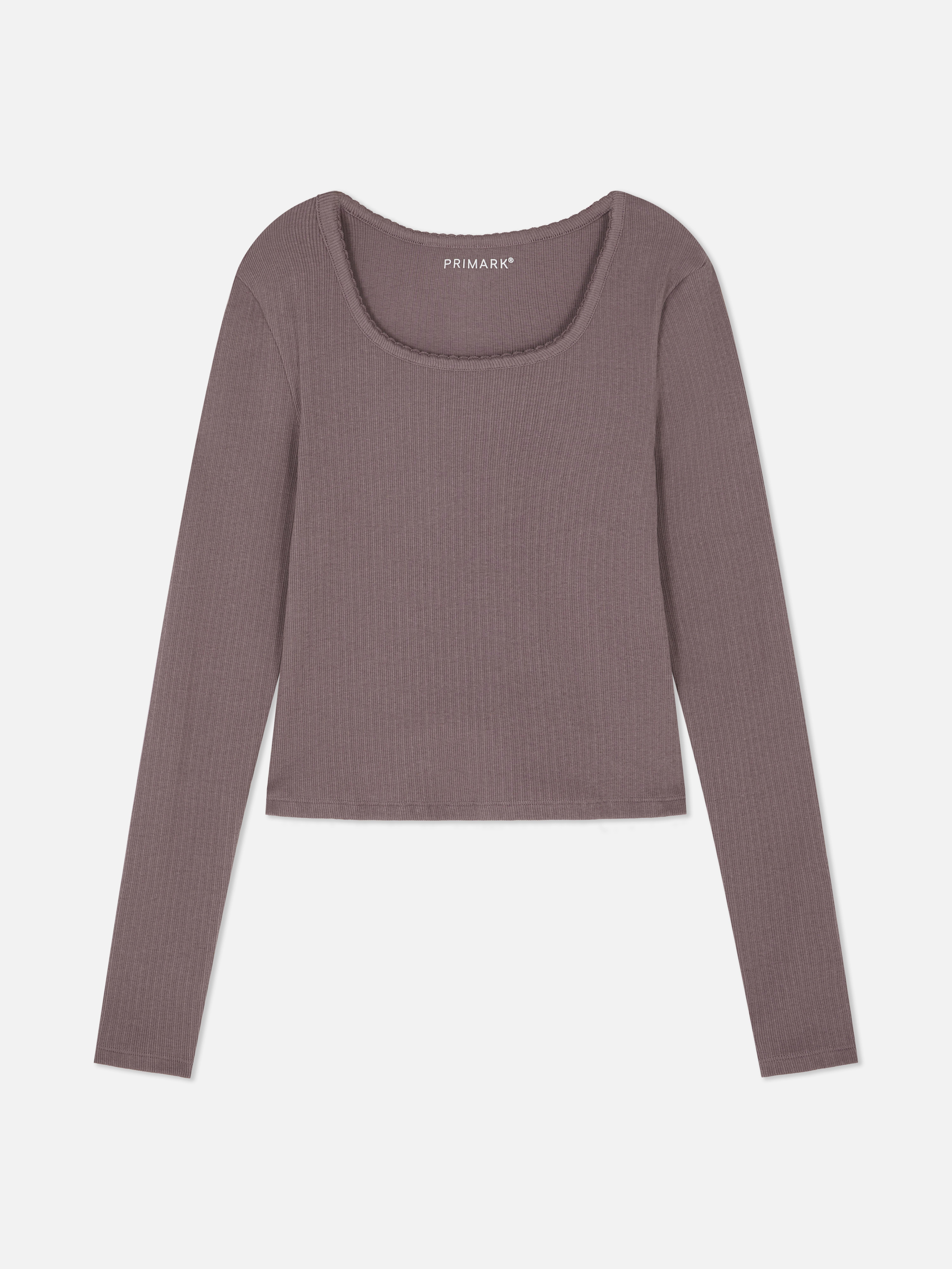 Scoop Neck Pointelle Top