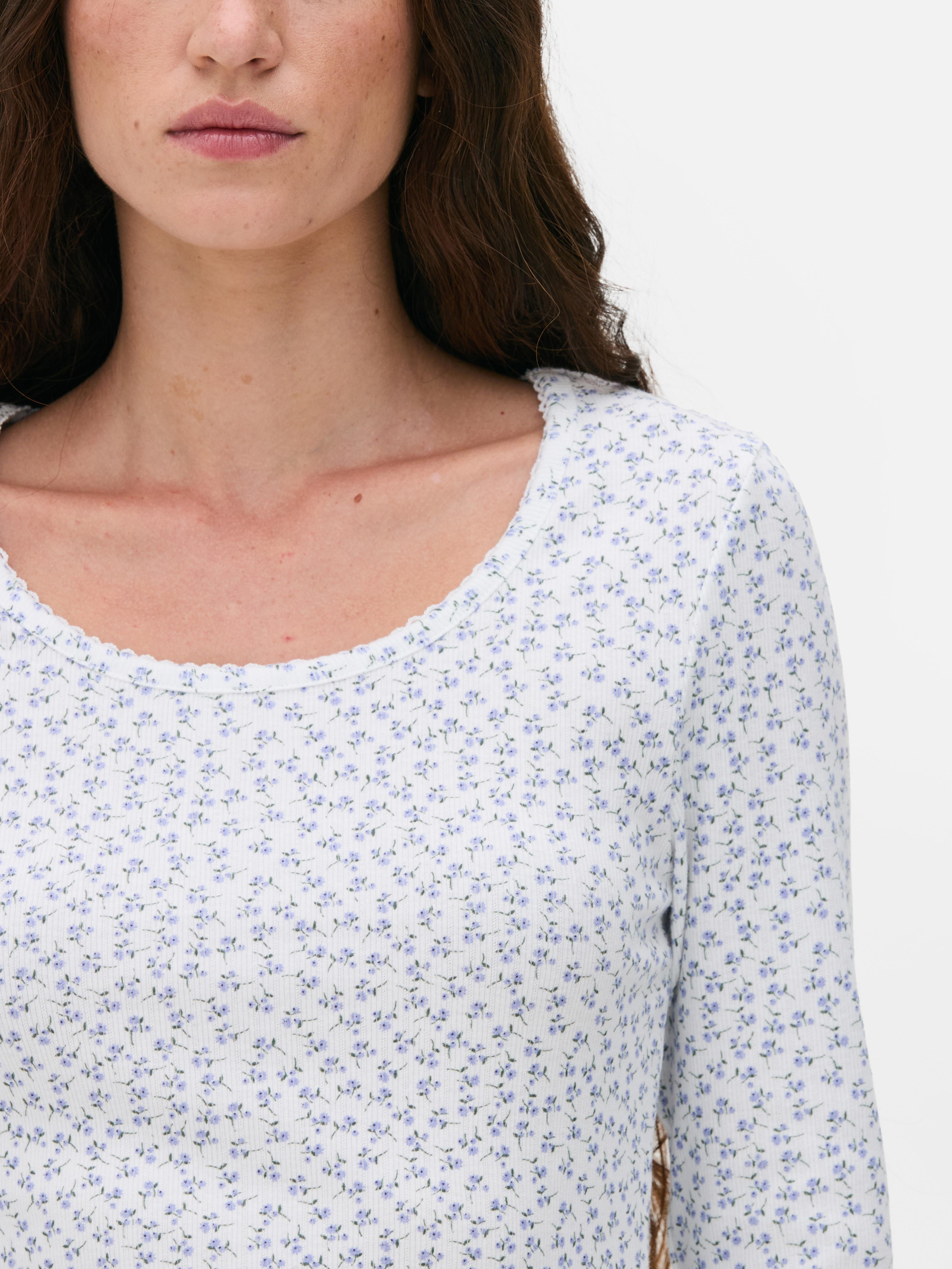 Scoop Neck Pointelle Top