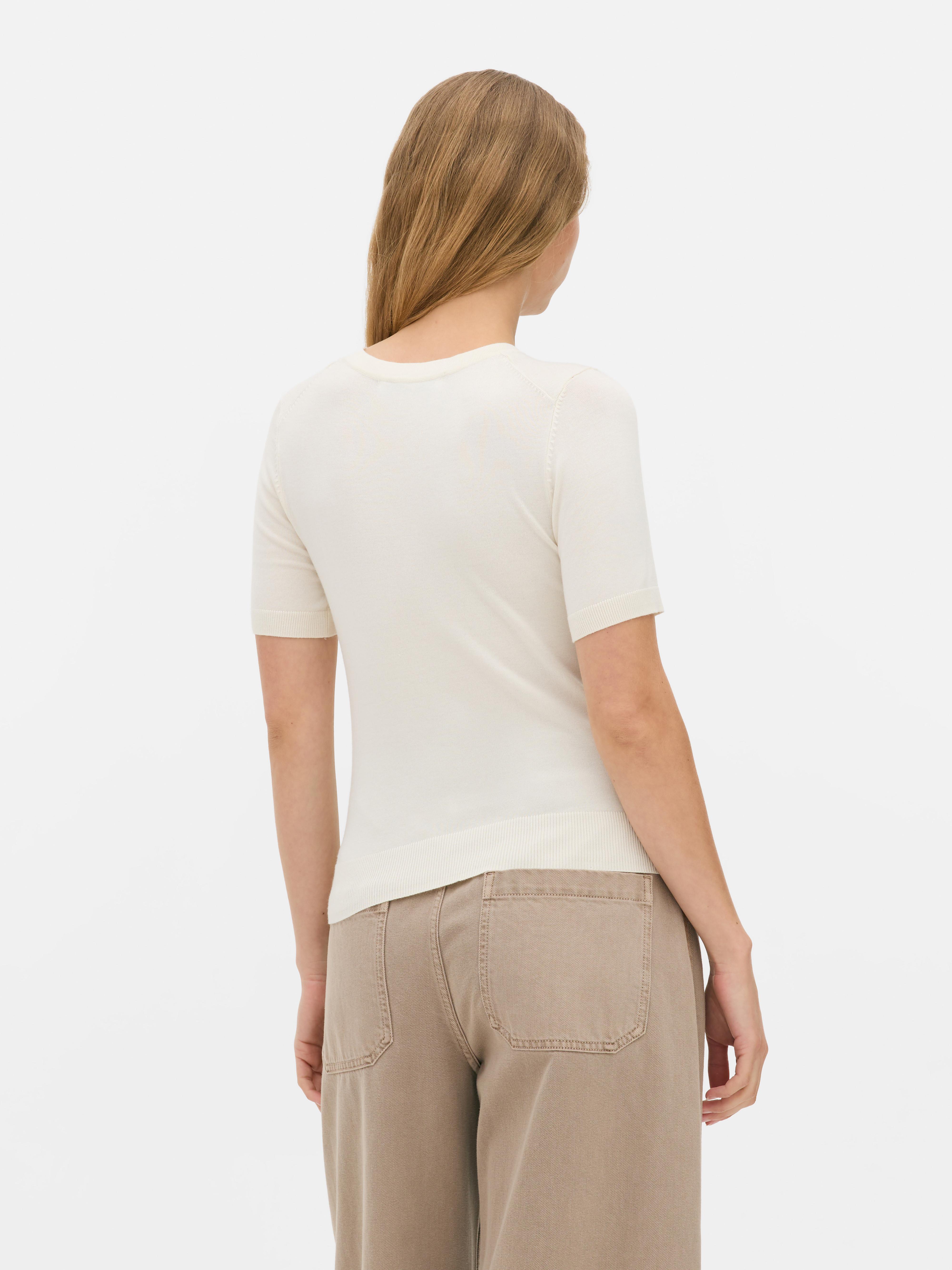 Getailleerd T-shirt met korte mouwen