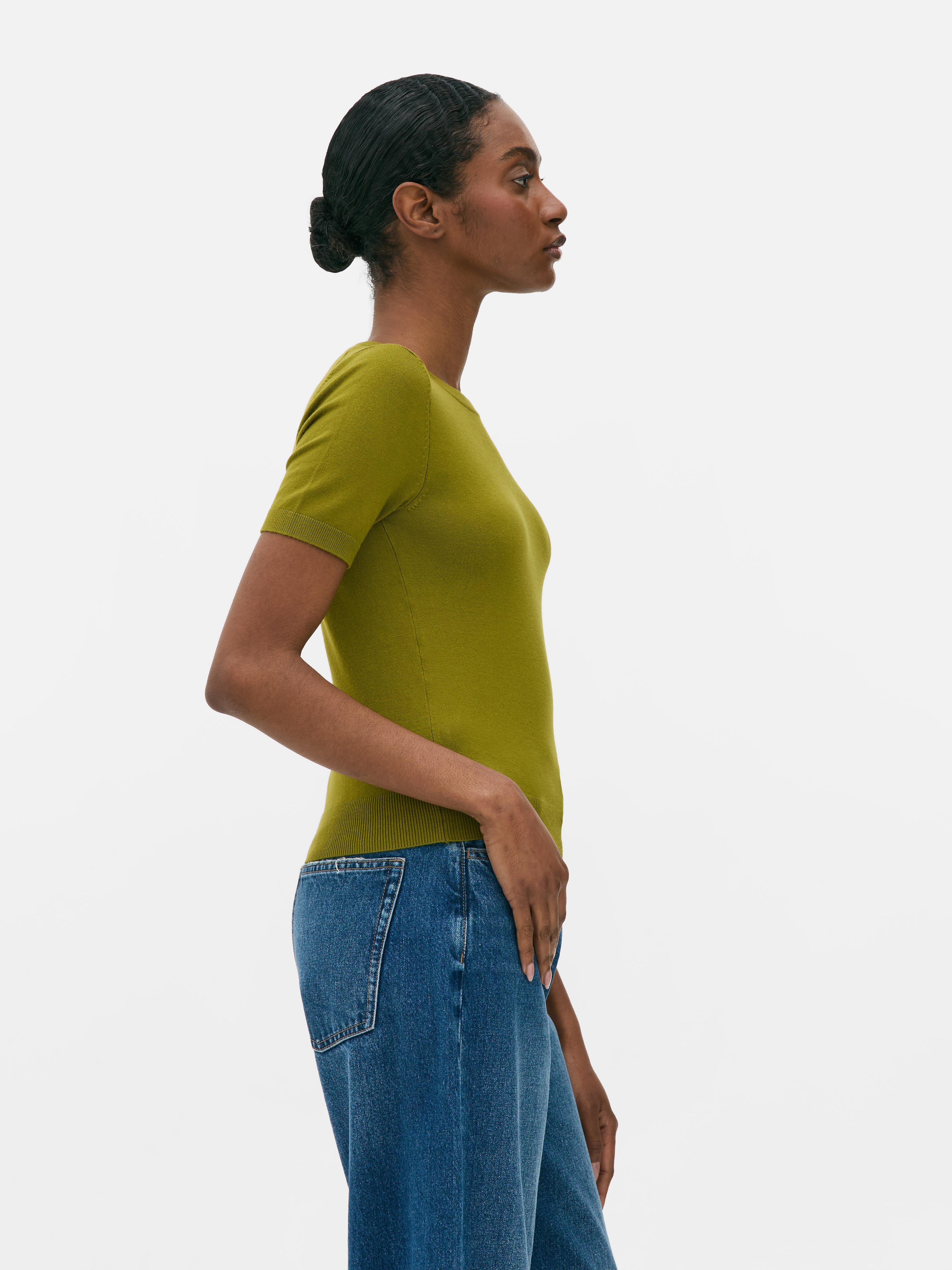 Getailleerd T-shirt met korte mouwen