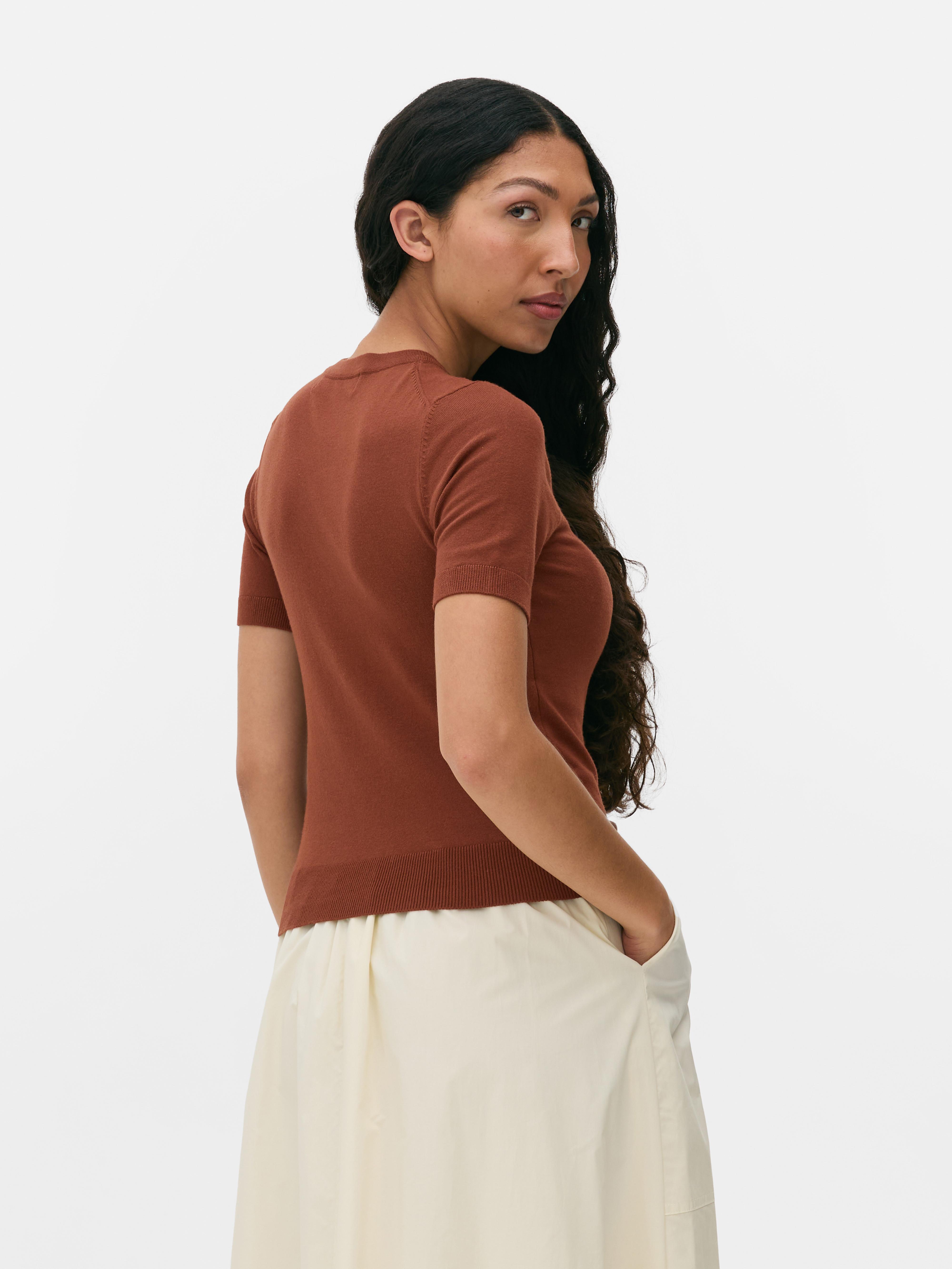 Getailleerd T-shirt met korte mouwen