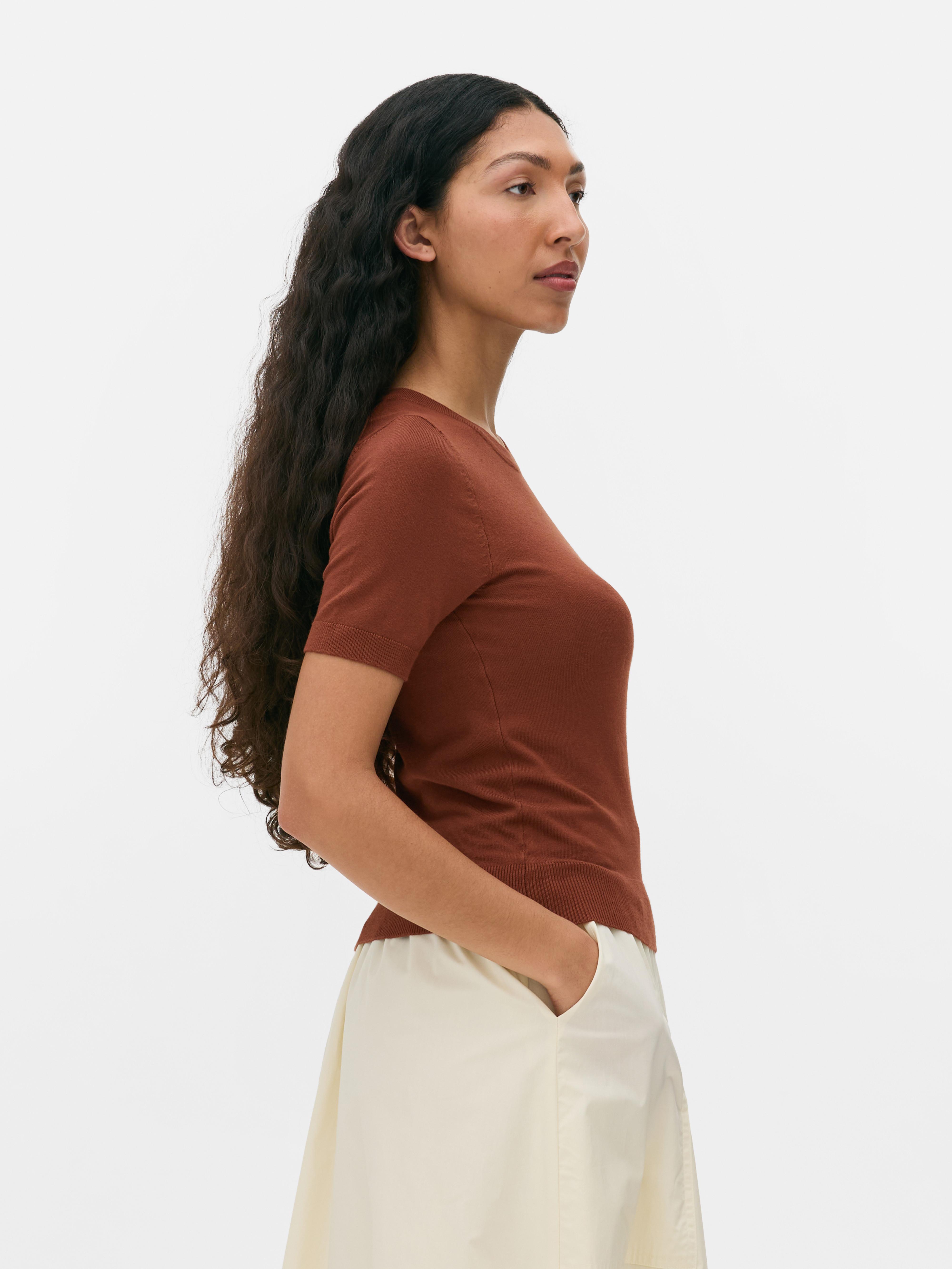 Getailleerd T-shirt met korte mouwen