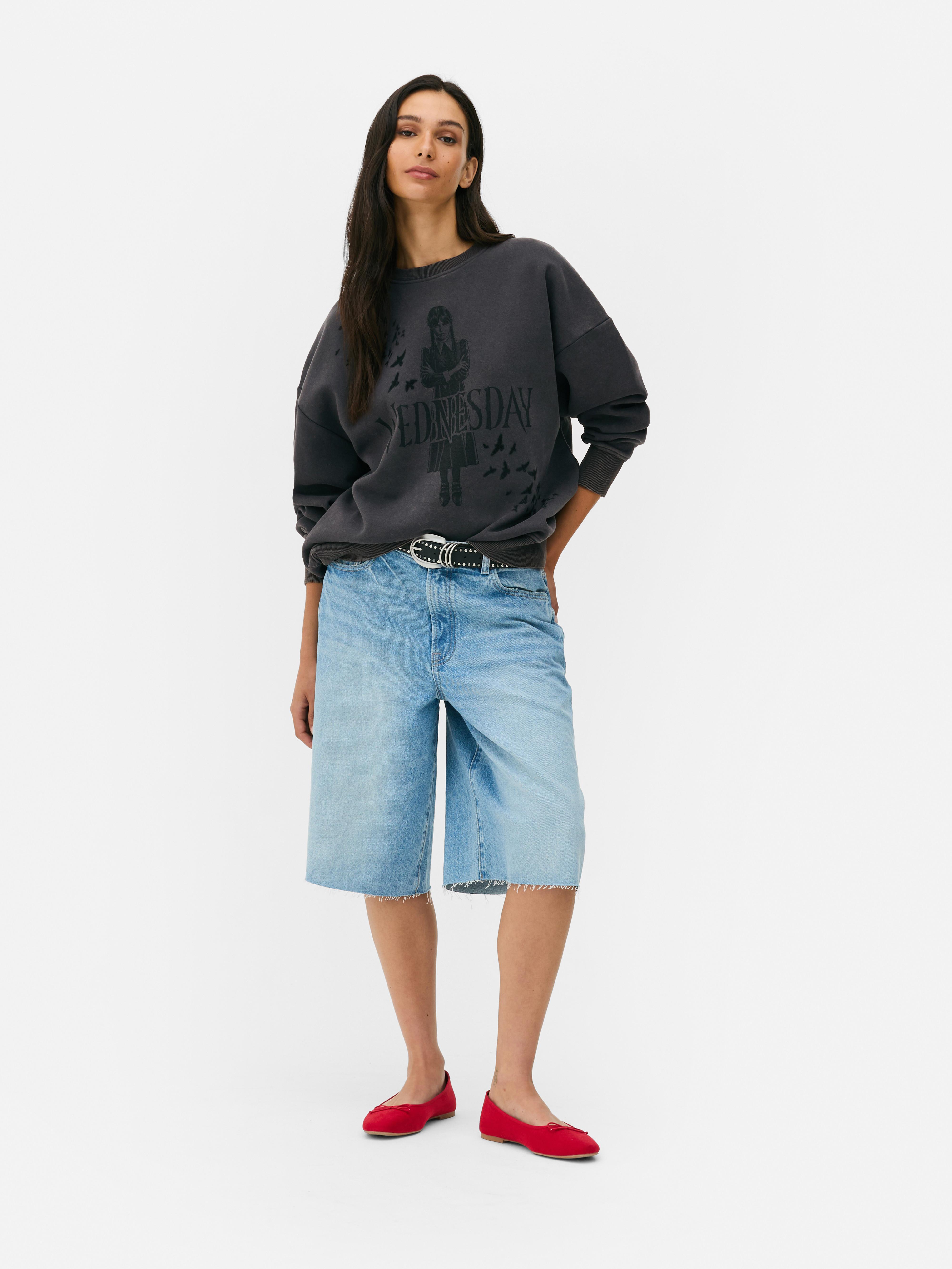 Women's Charcoal Wednesday Graphic Sweatshirt | Primark