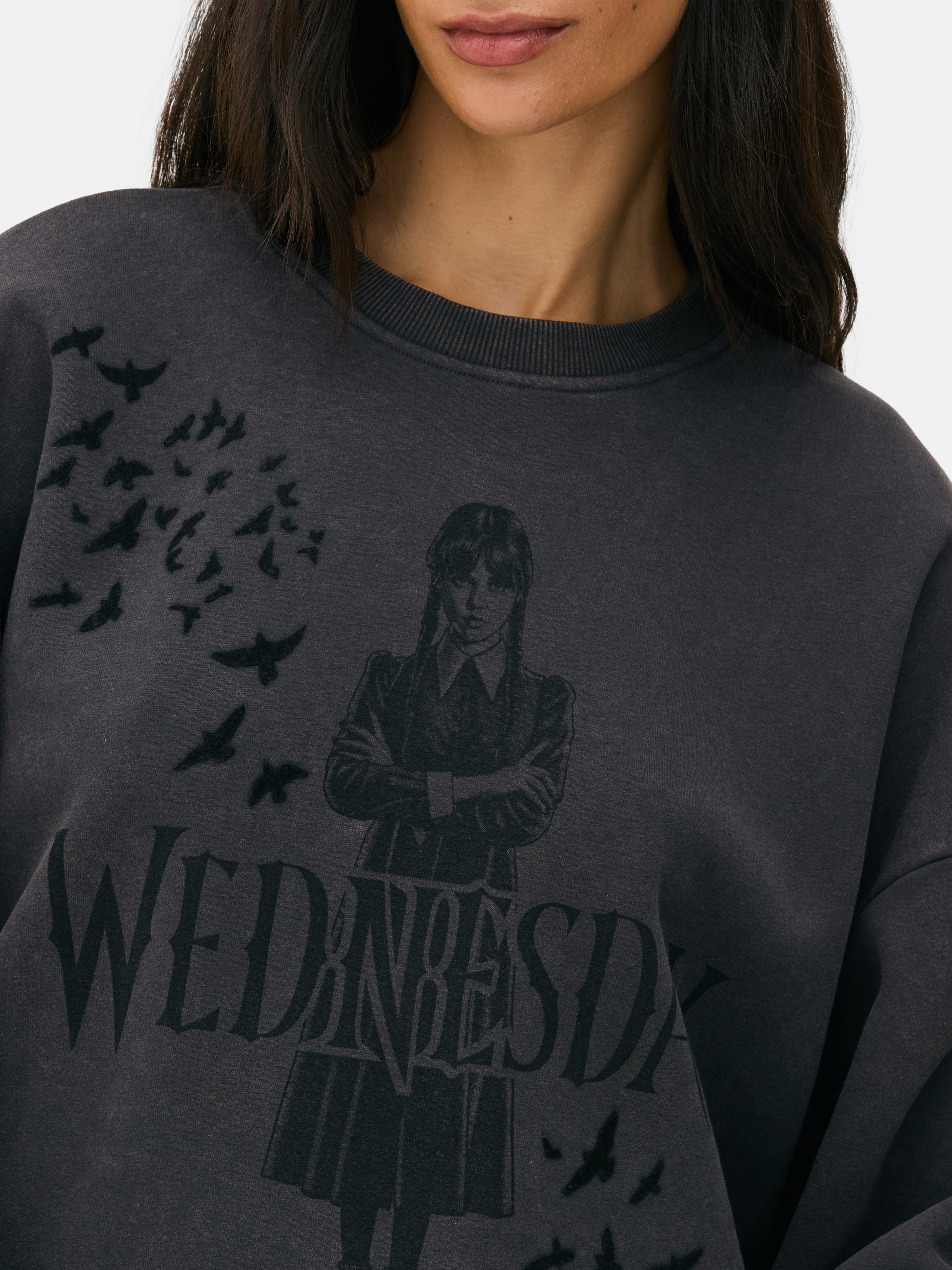 Women's Charcoal Wednesday Graphic Sweatshirt | Primark