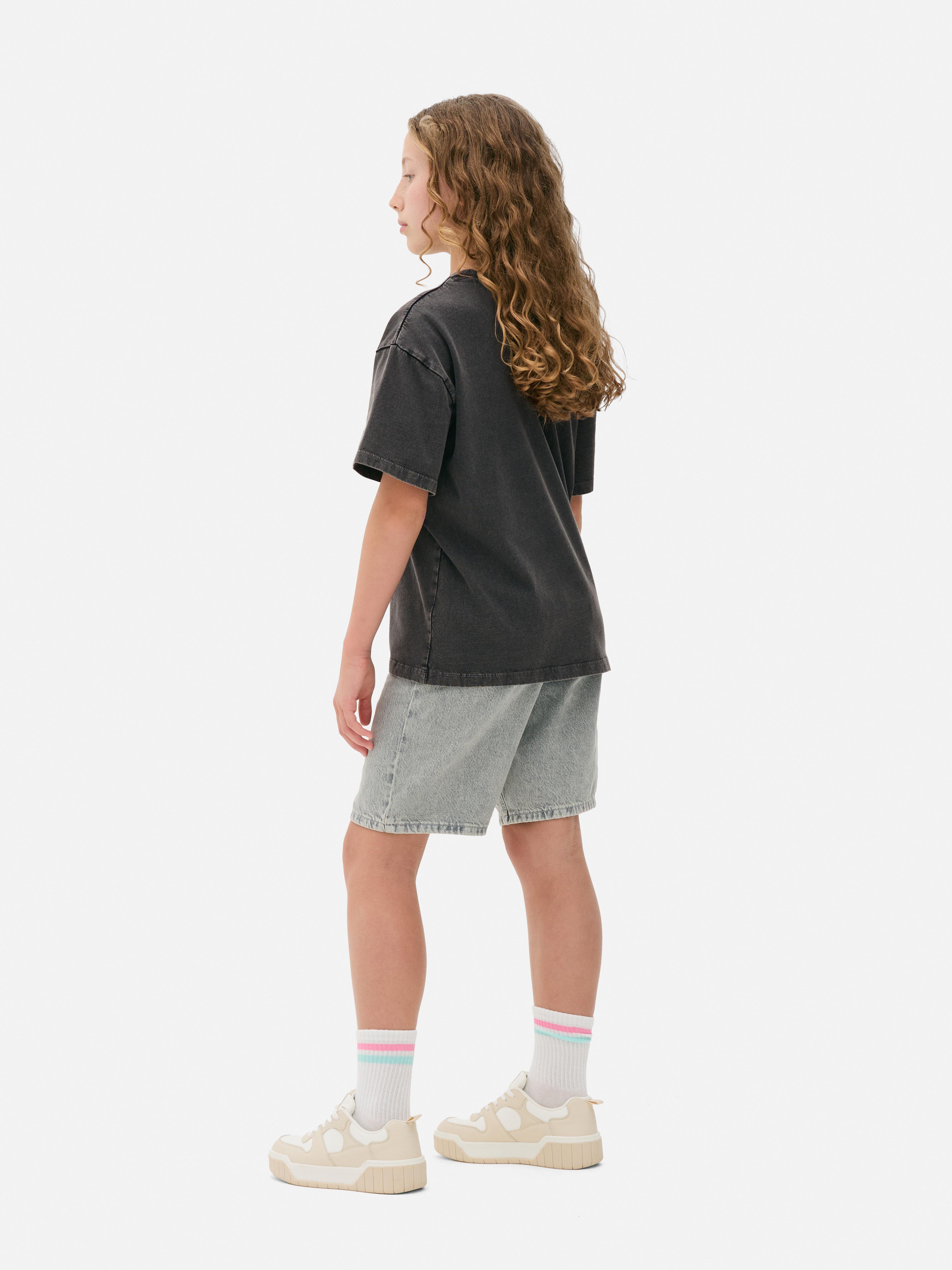 Wednesday Acid Wash Graphic T-Shirt