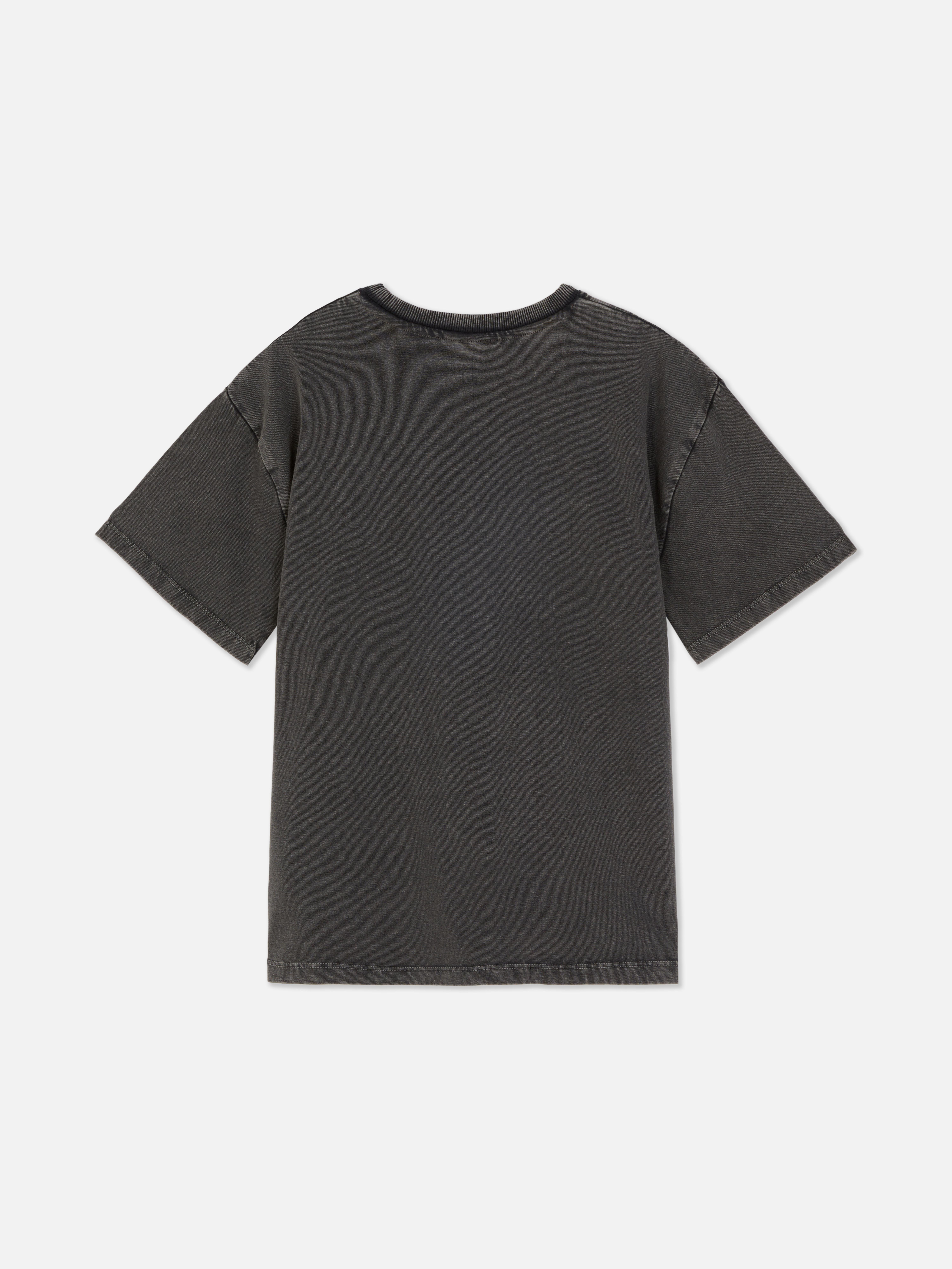 Wednesday Acid Wash Graphic T-Shirt