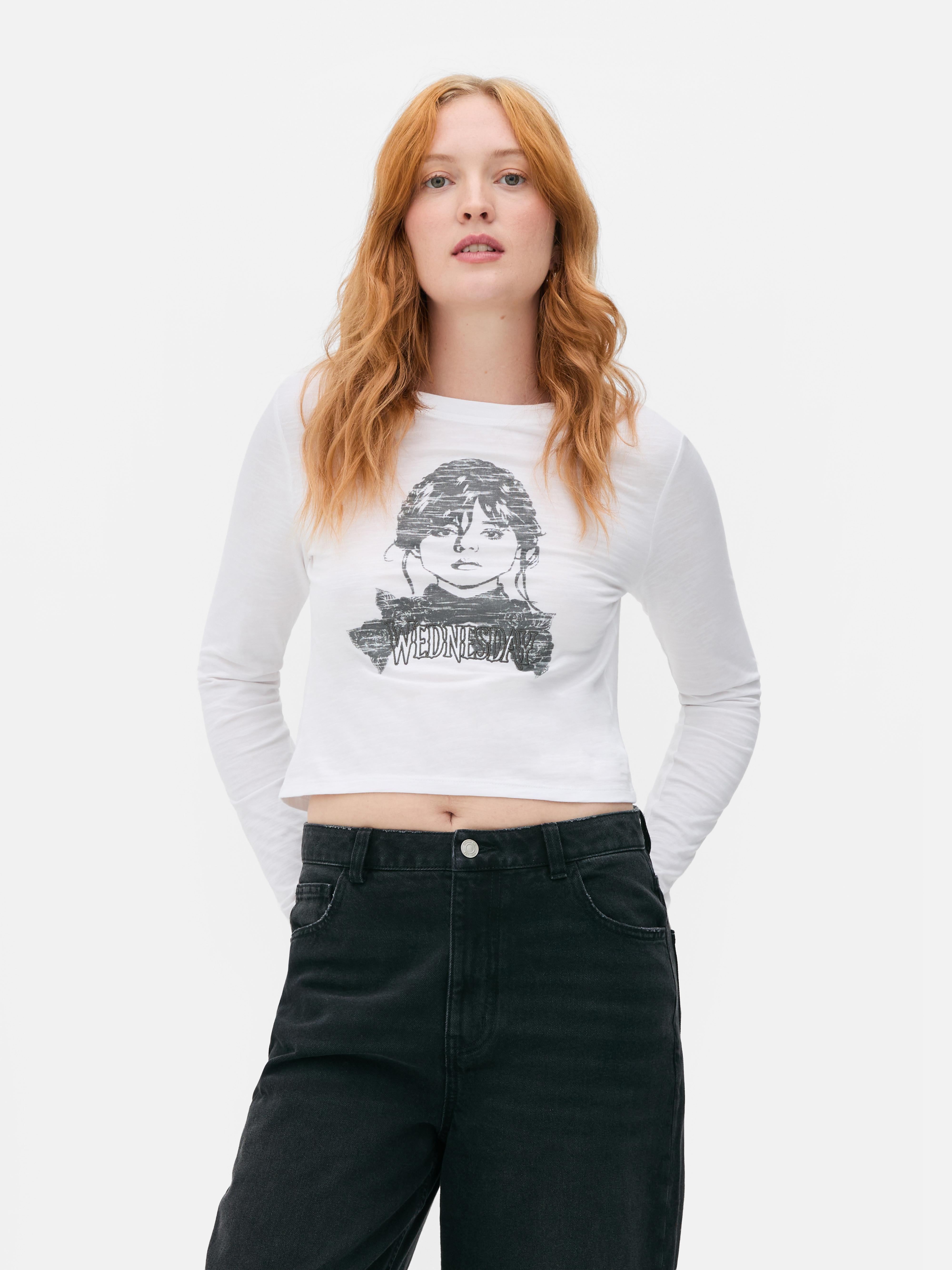 Wednesday Long Sleeve Crop Top