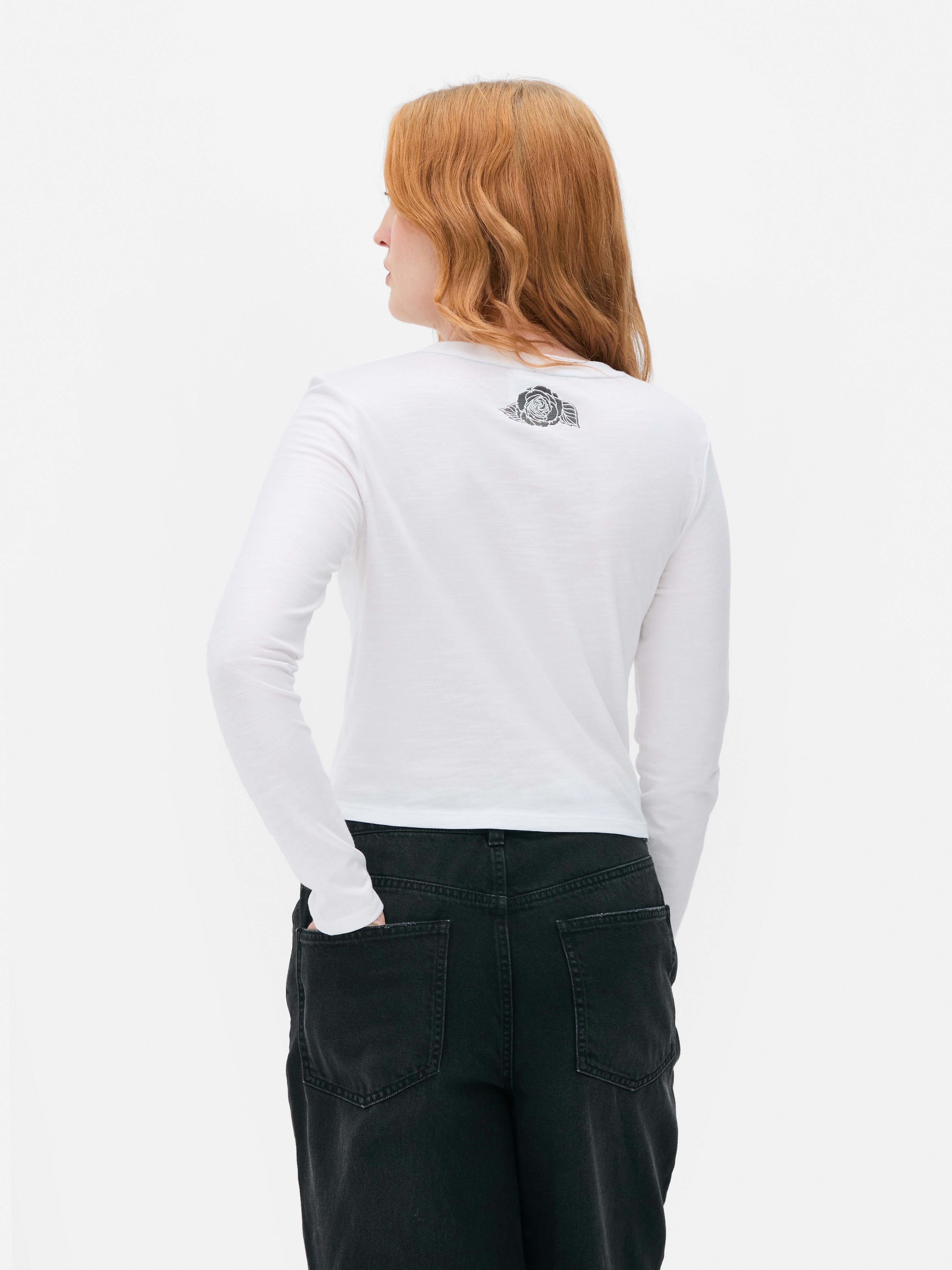 Wednesday Long Sleeve Crop Top