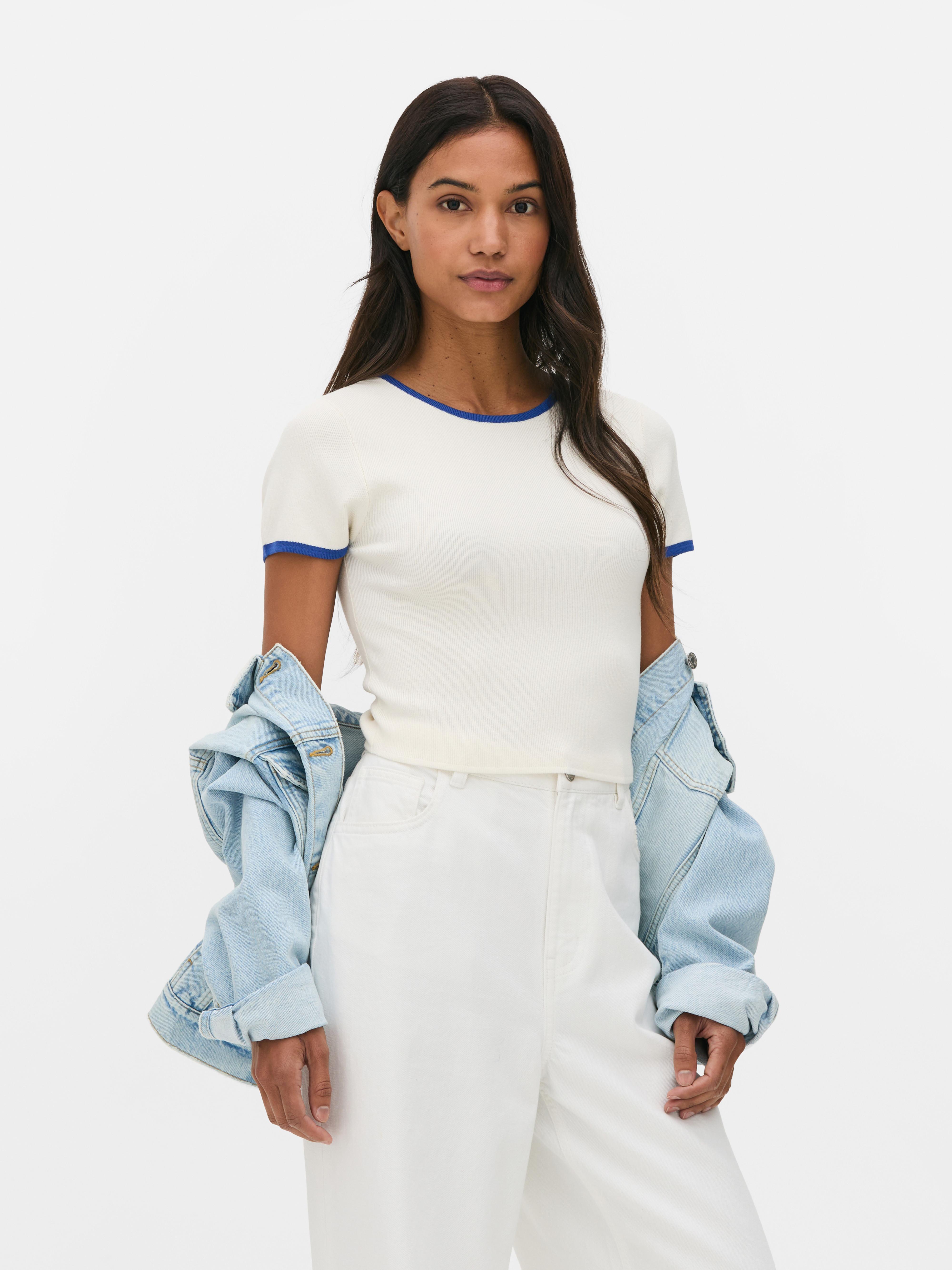 Knit Crop Tee