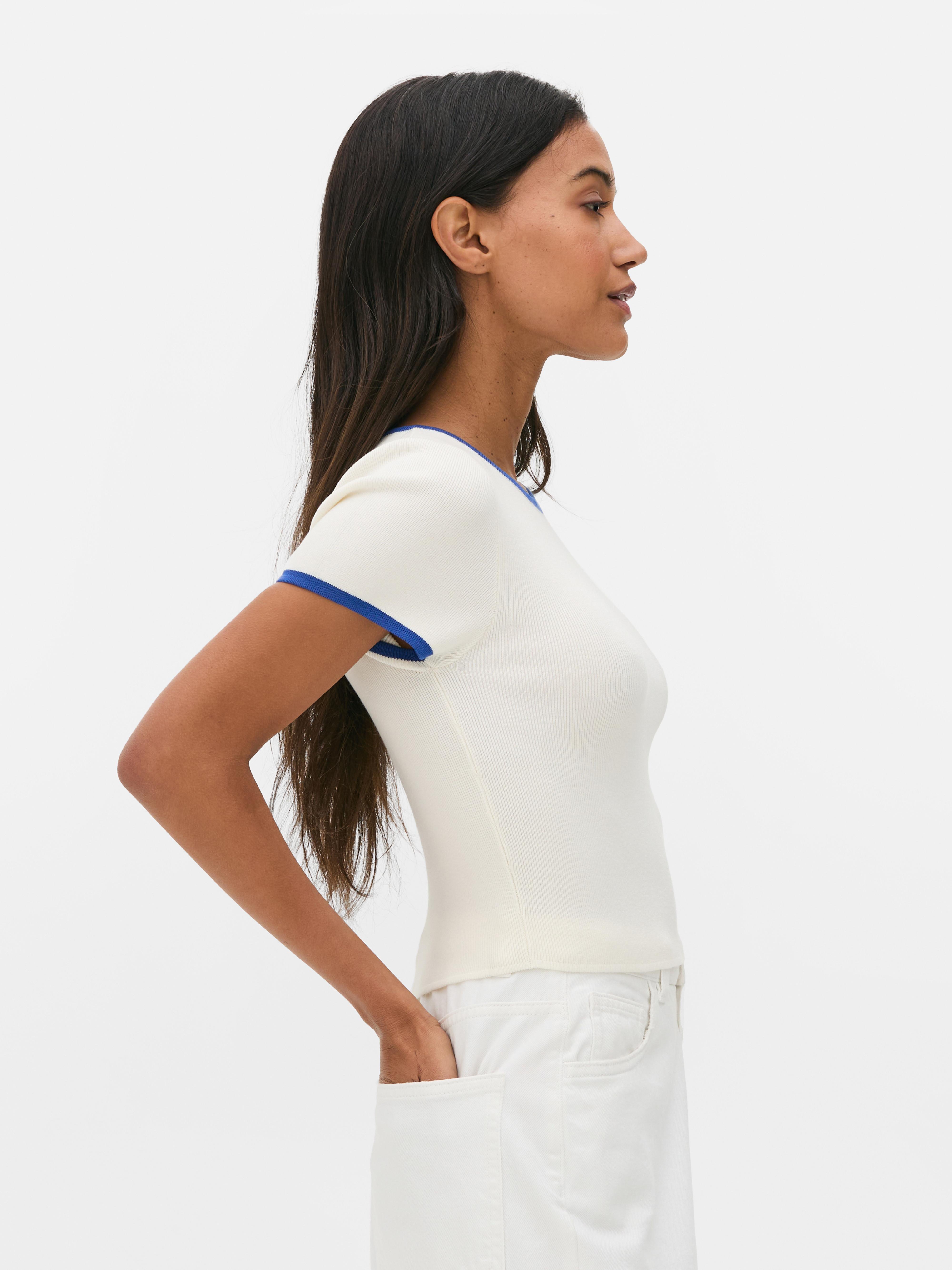 Knit Crop Tee