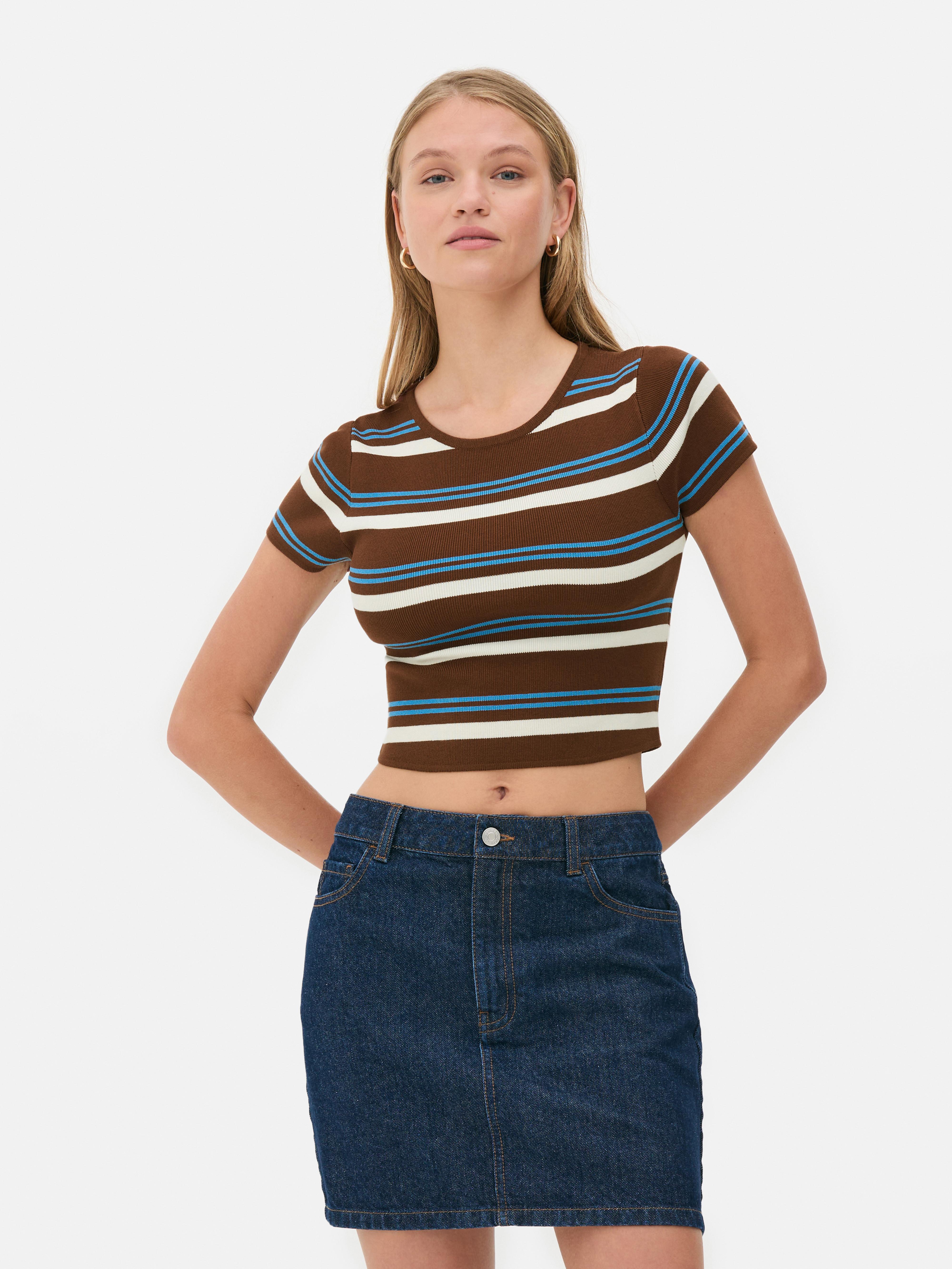 Knit Crop Tee