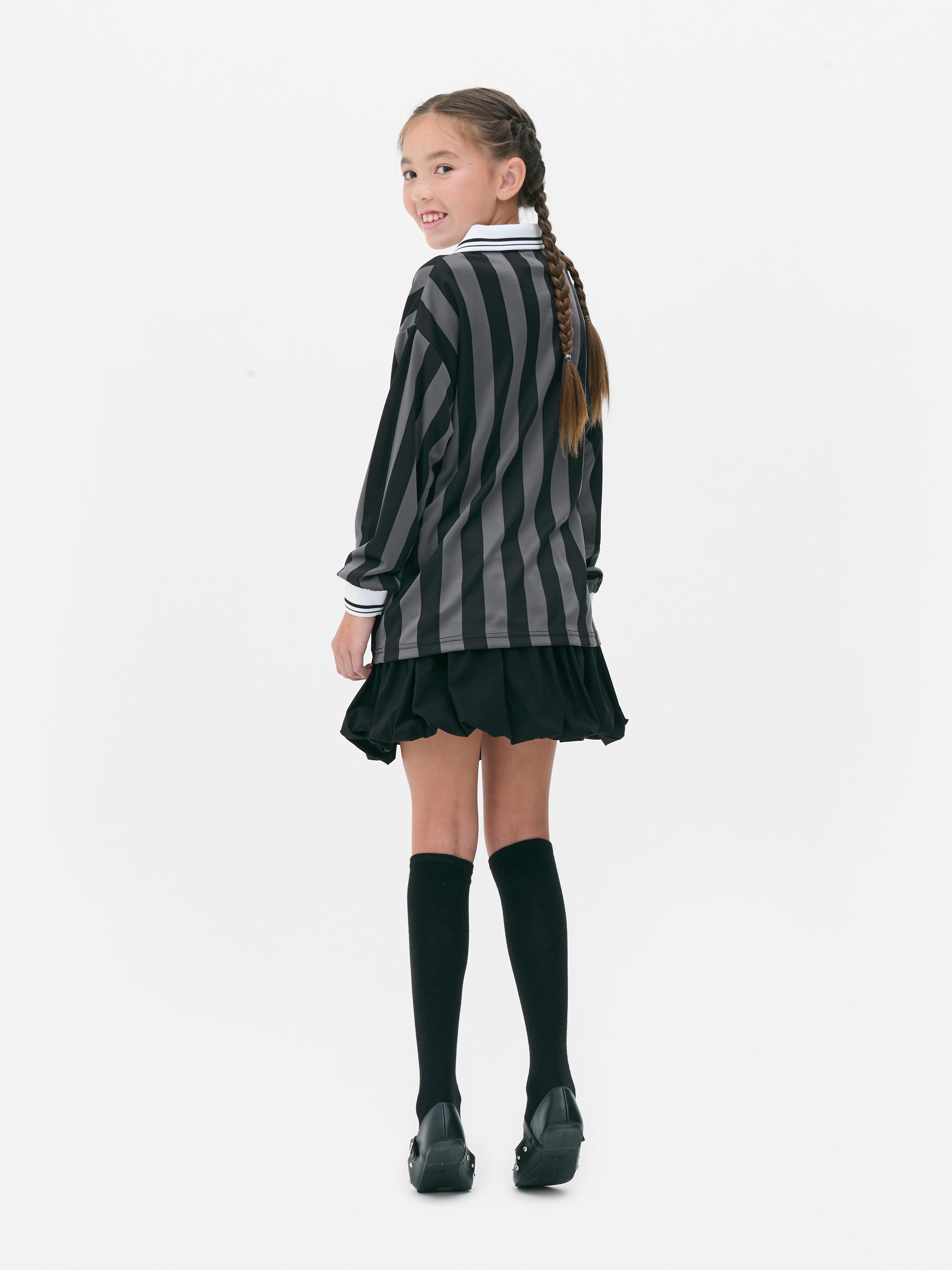 7-15yrs | Wednesday Striped Rugby Shirt