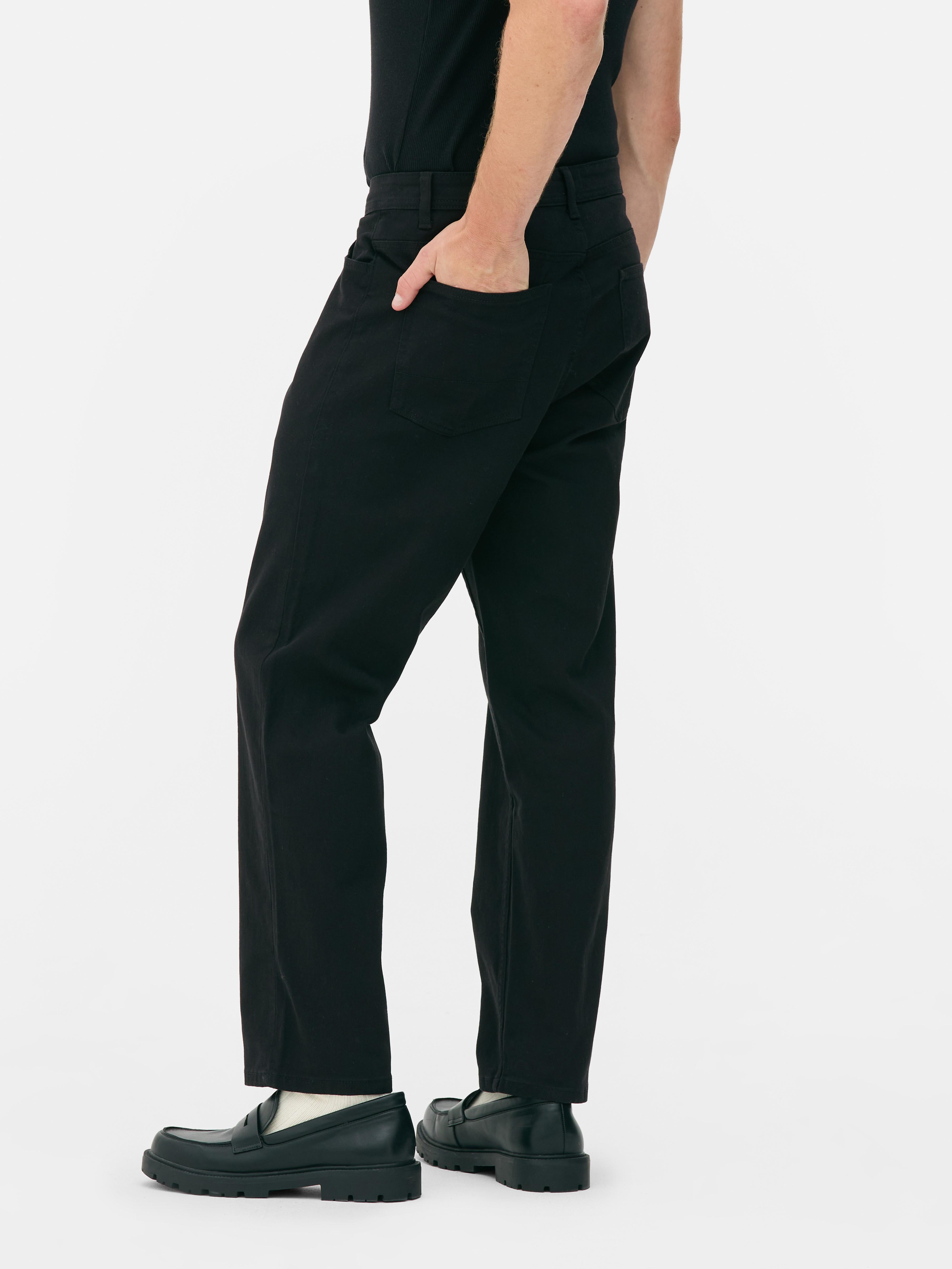 Jean droit taille mi-haute
