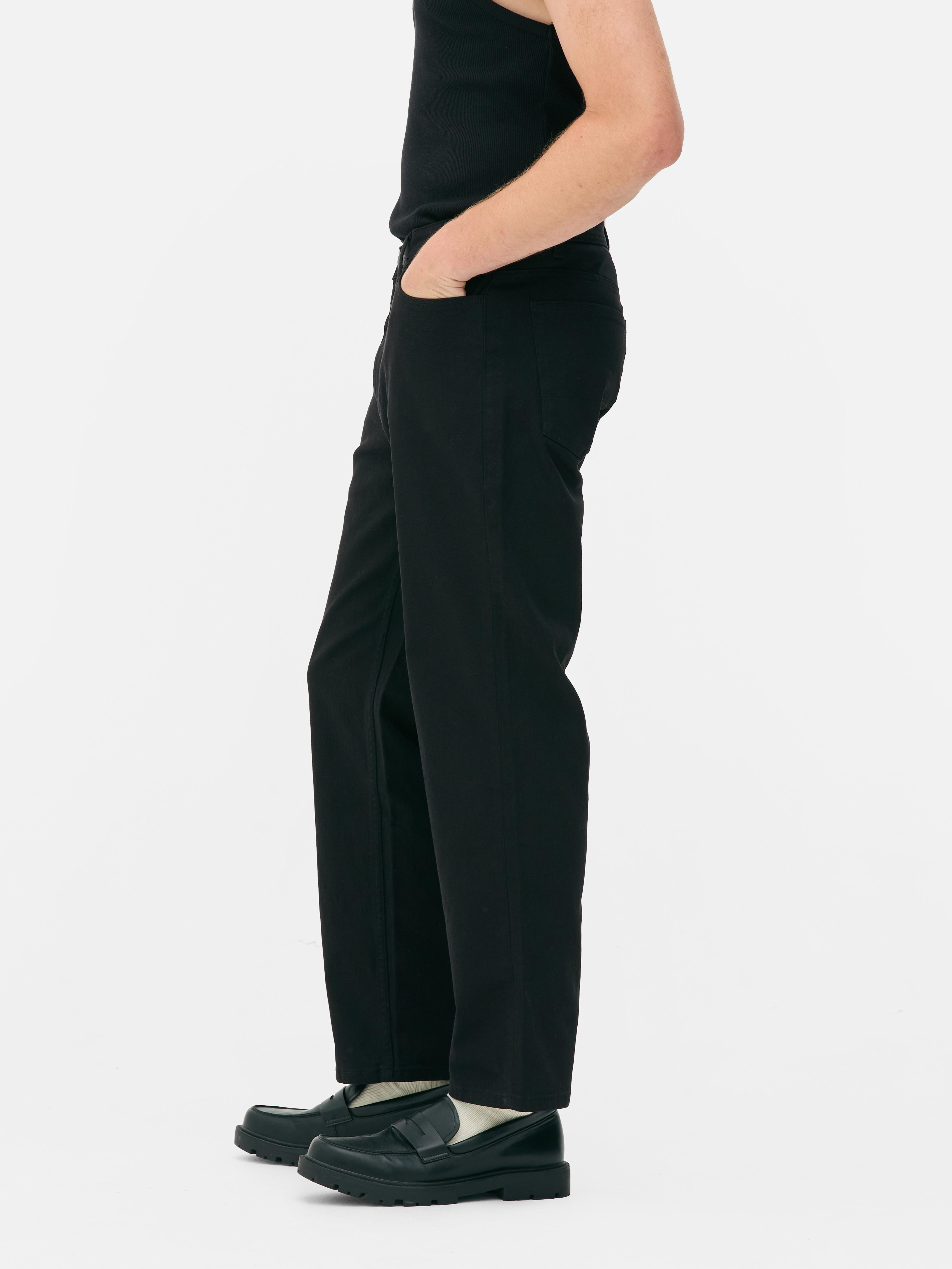 Jean droit taille mi-haute