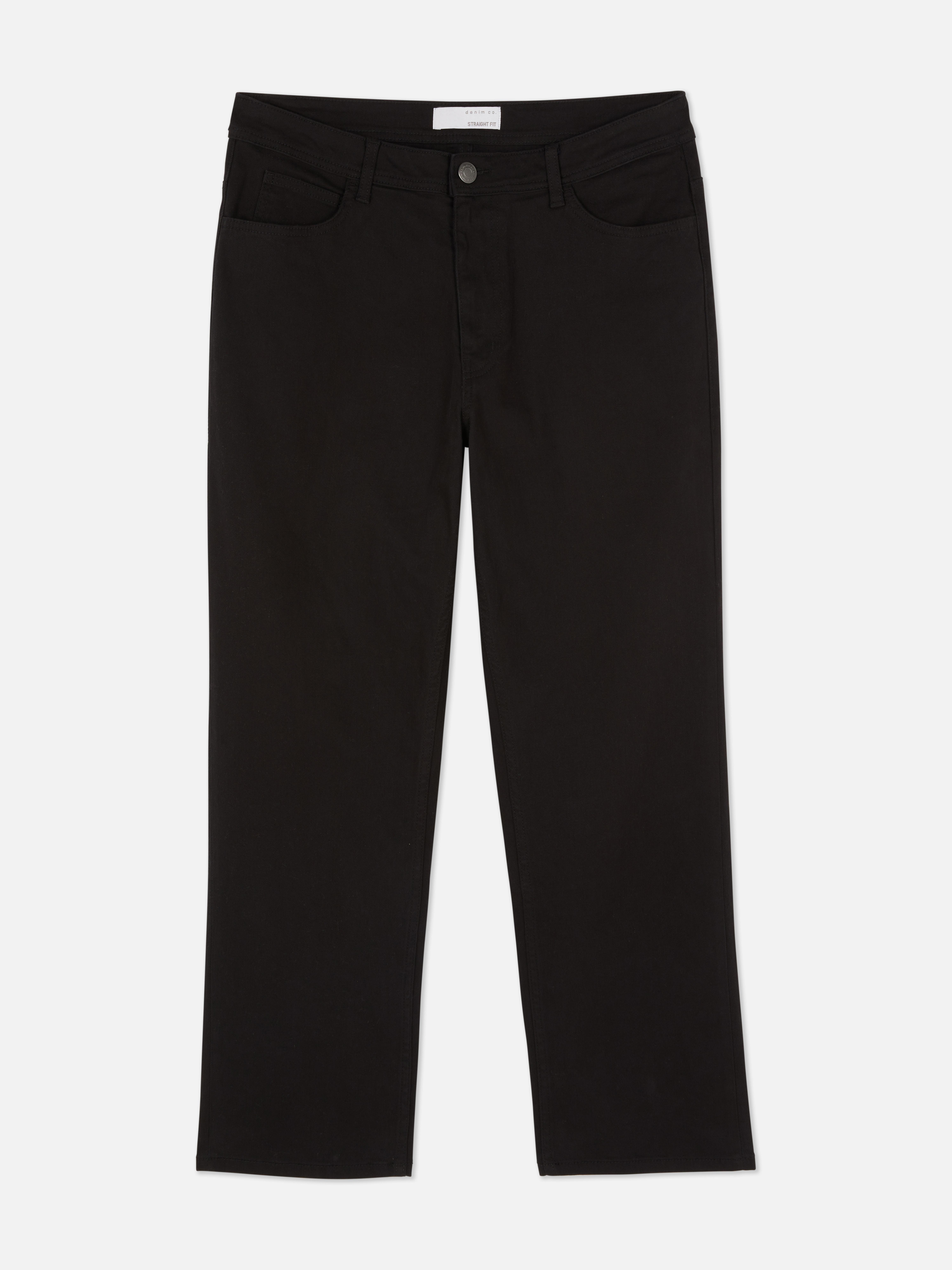 Jean droit taille mi-haute
