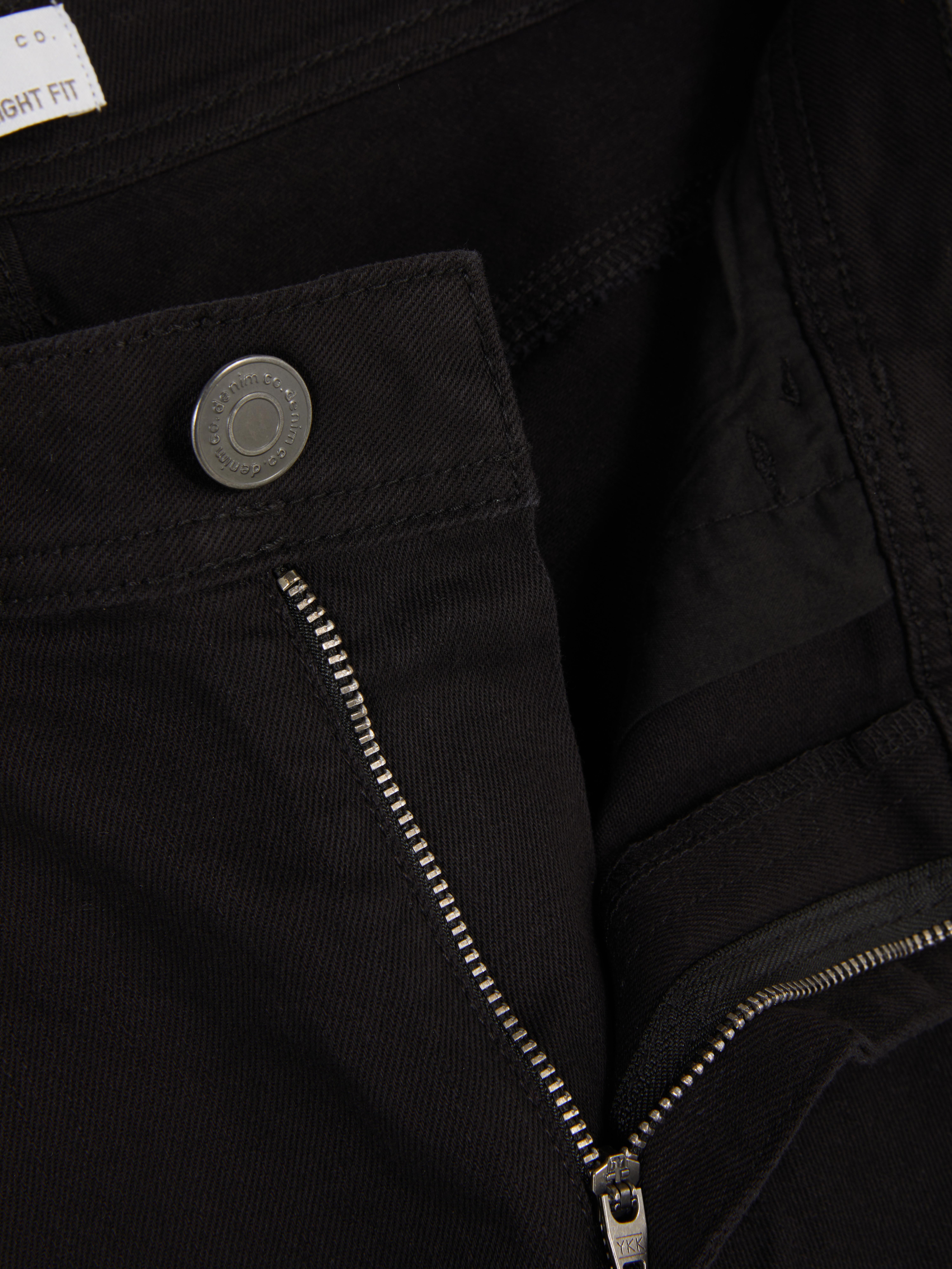 Jean droit taille mi-haute